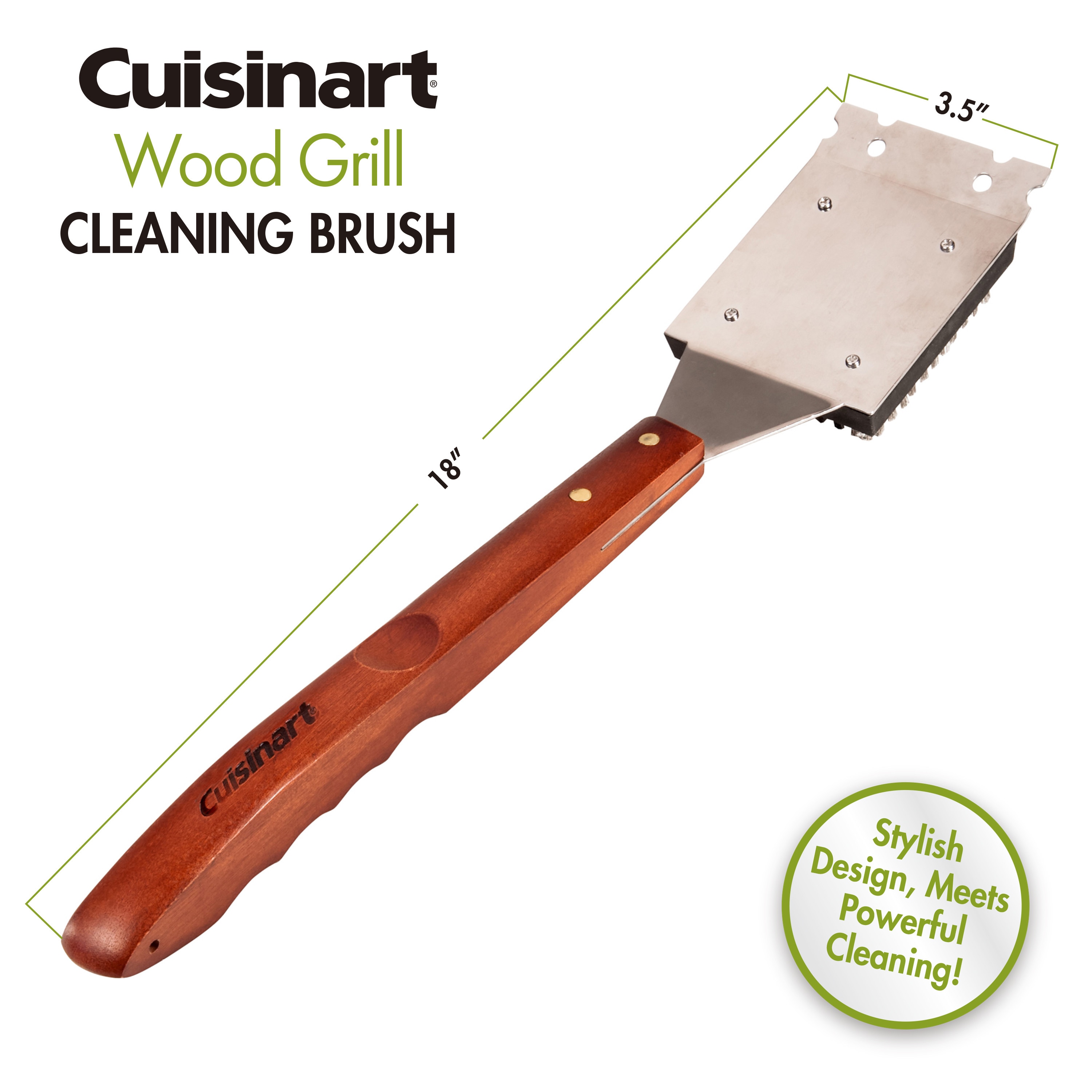 Cuisinart CCB-5014 Stainless Steel Grill Cleaning Brush, Silver