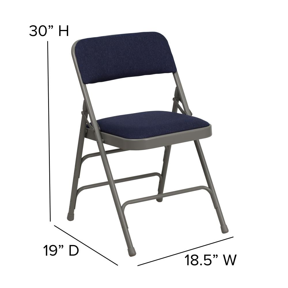 navy folding chairs