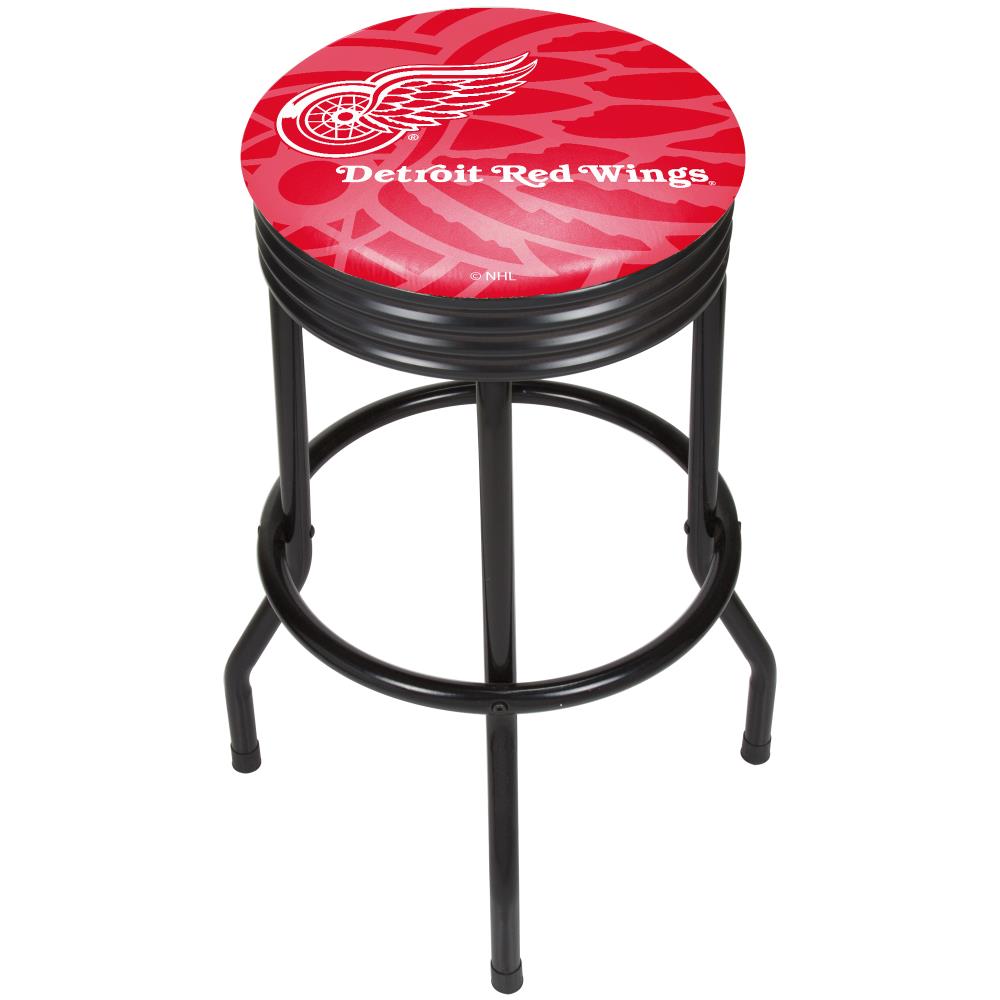 Detroit Red Wings HBS Red Ladder Back High Top Swivel Bar Stool Seat Chair