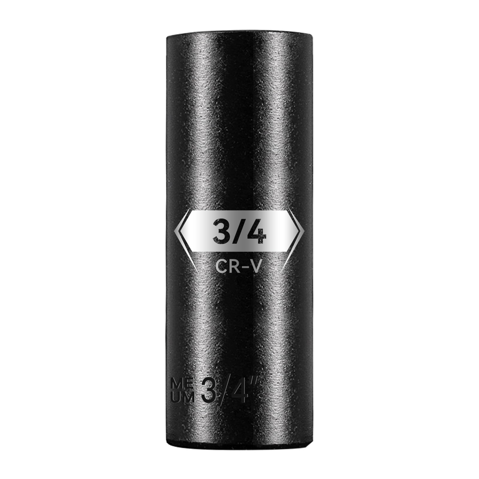 KIWDZFU  1 2 Inch Drive 6 Point Deep Socket 3 4 Inch Deep Impact Socket CR V Steel durable home and garden accessory designed for everyday use