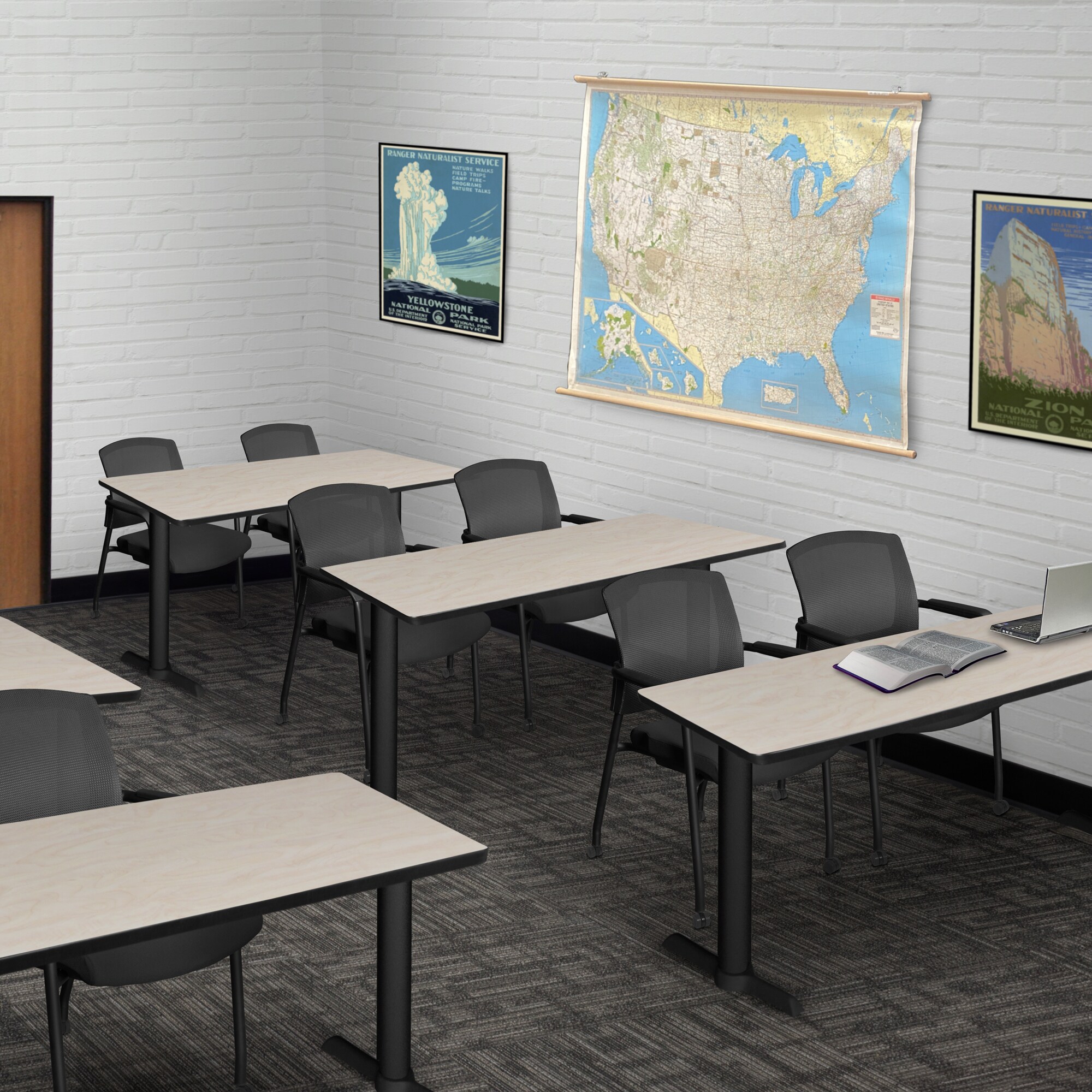 Regency MTRCT4824PL56CBK Office-Tables - View #2
