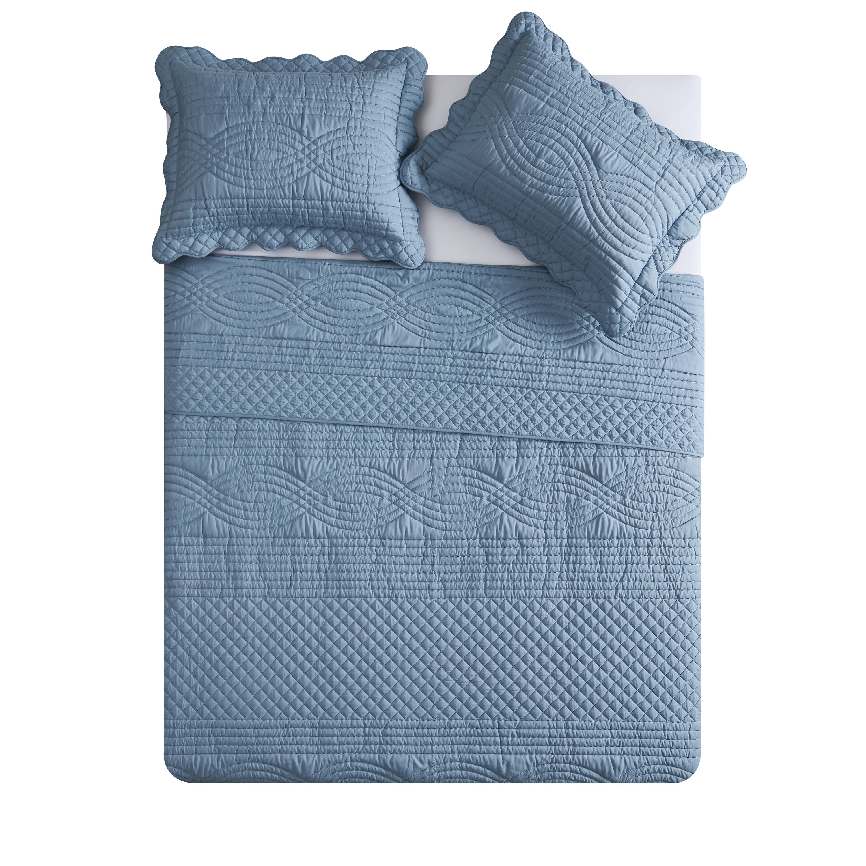 VCNY Home S4P2QTTWININBLUE bedding - View #3