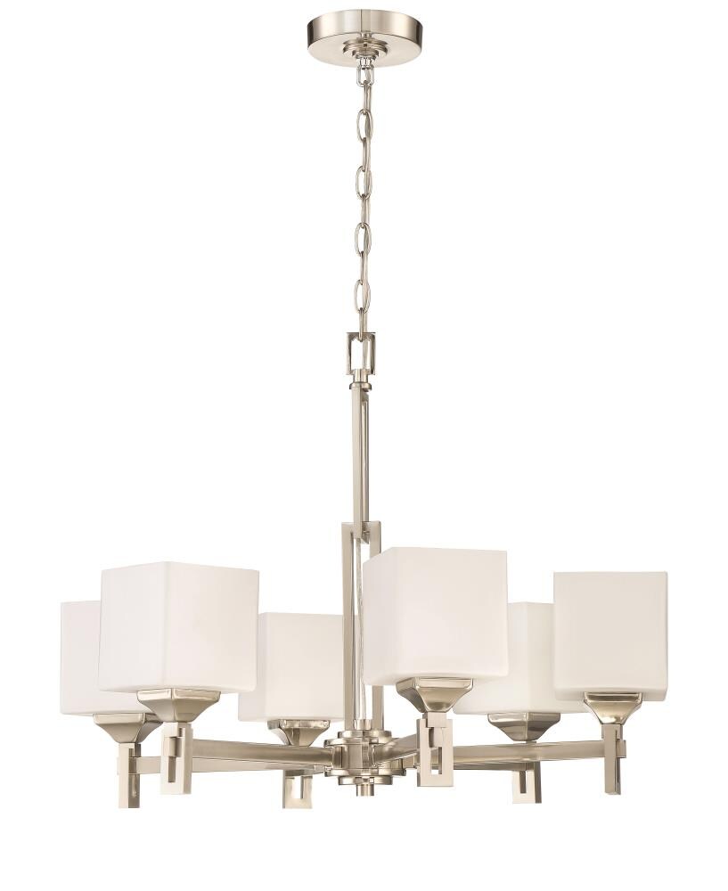 Craftmade 43926-BNK Urbane 6-Light Brushed Nickel Modern/Contemporary Chandelier