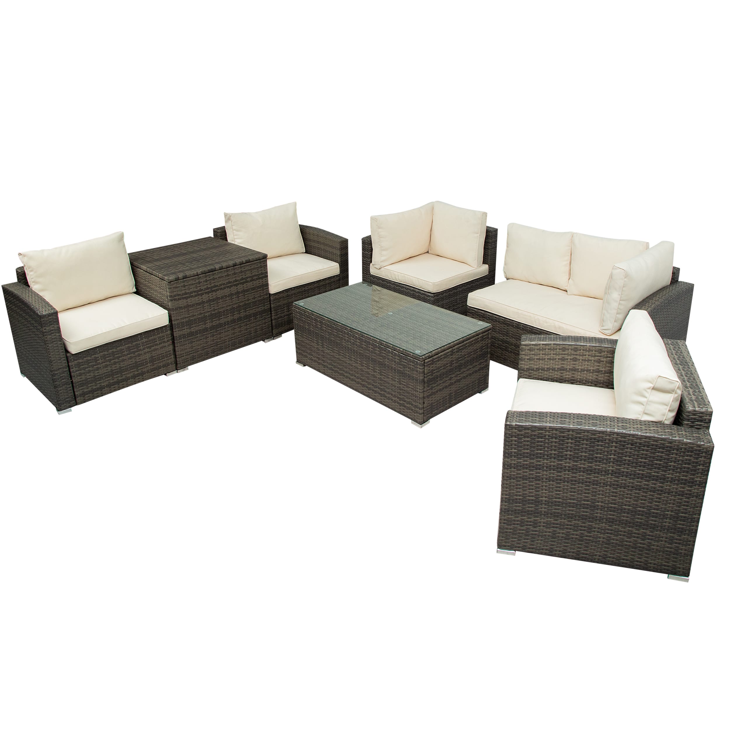 Clihome GOCH-FF1207AAK Patio-Conversation-Sets - View #4