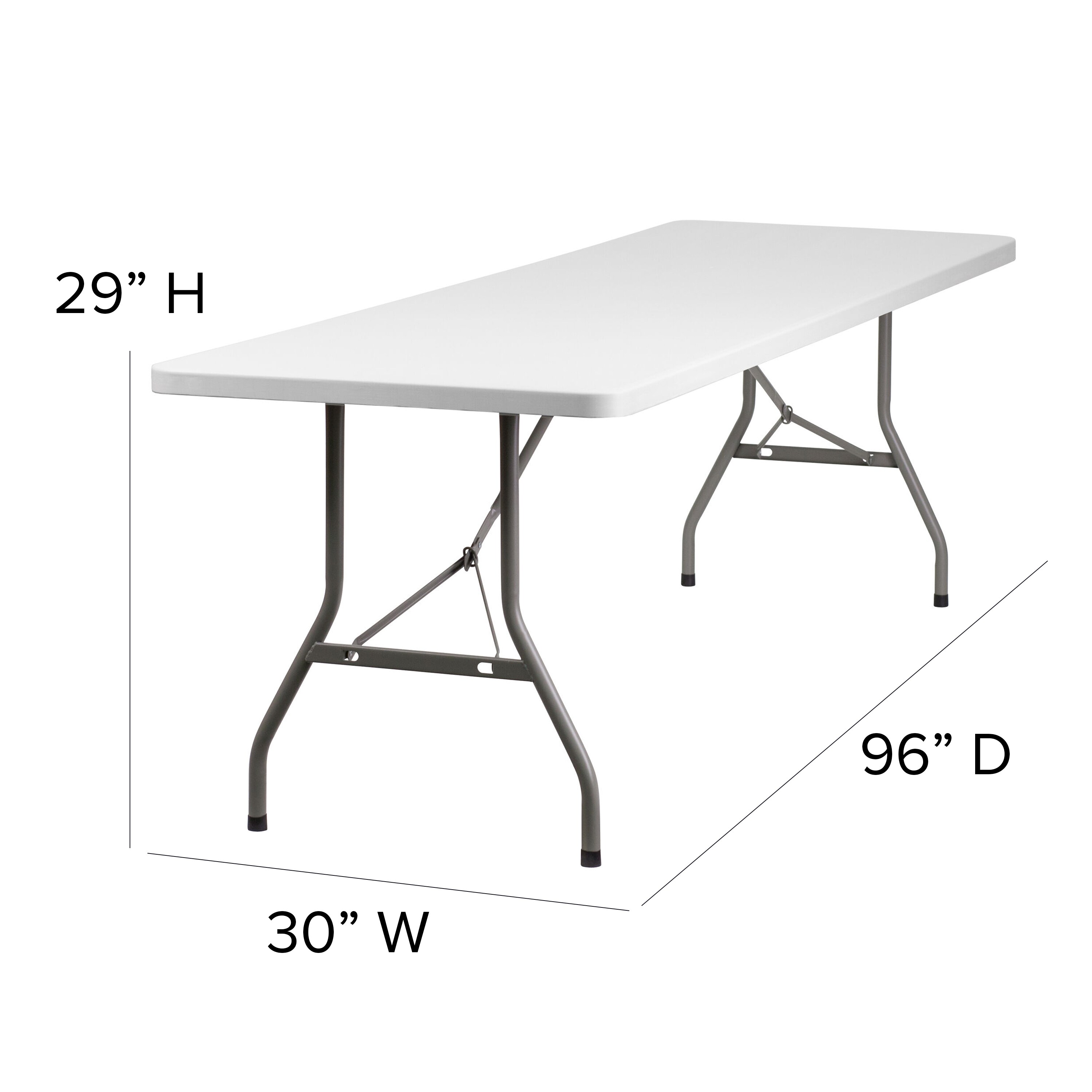 Folding Banquet Table, What Are The Dimensions Of An 8 Foot Banquet Table
