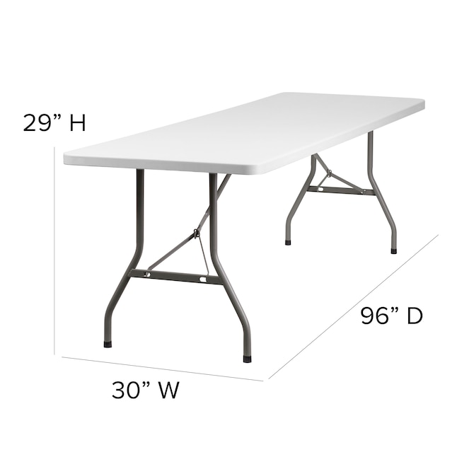 Folding Banquet Table, Plastic Table Dimensions