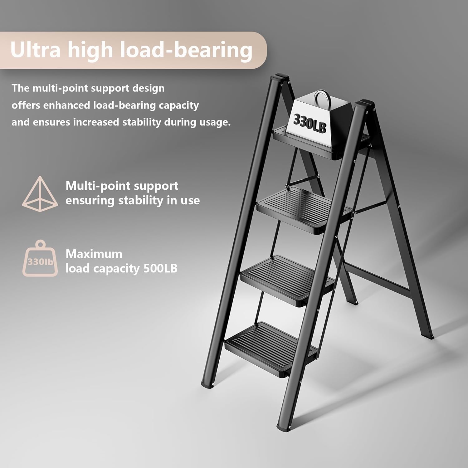 Wudkey L4-SP3X8P Step-Ladders - View #4