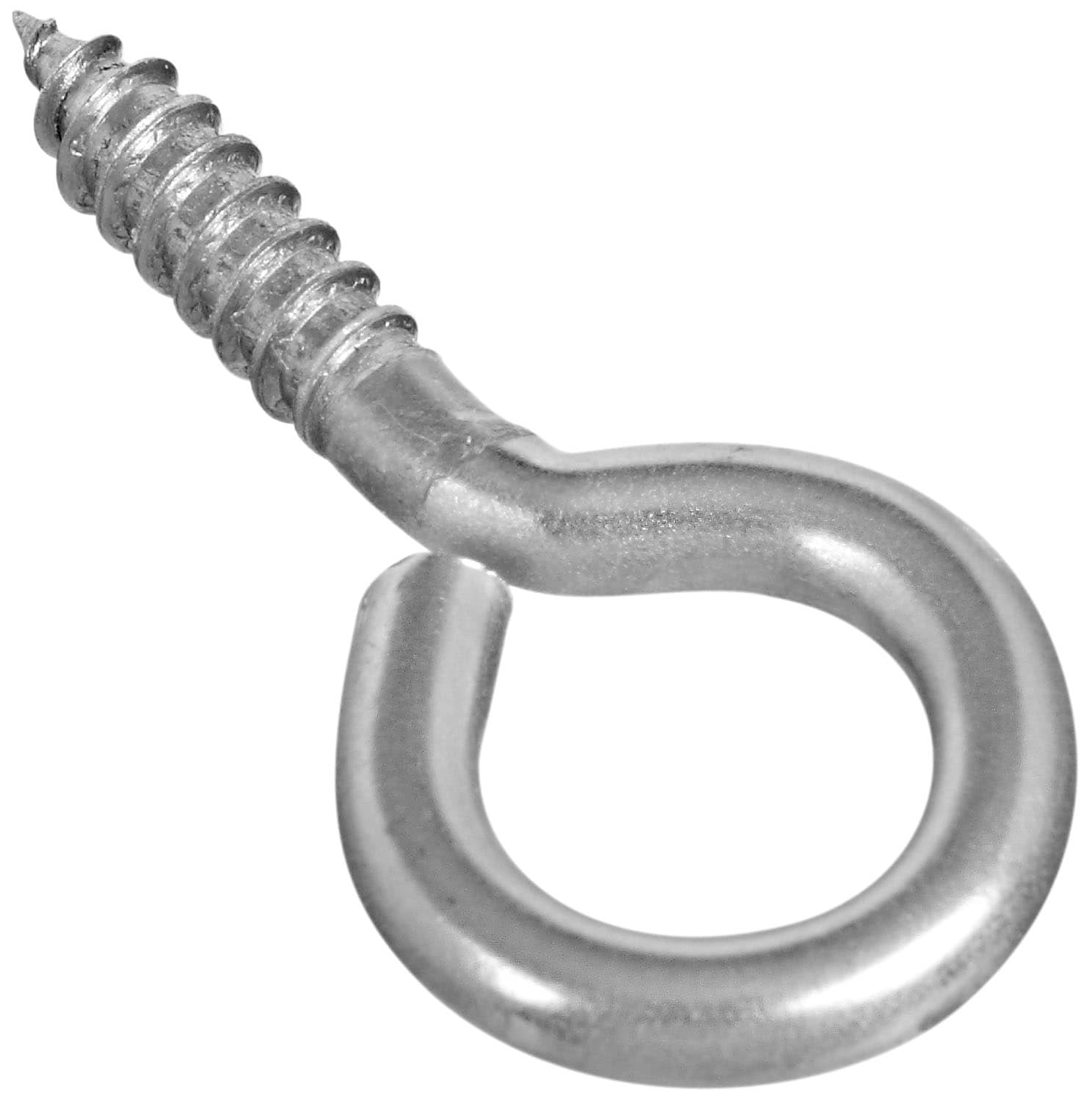 National Hardware 0.08-in Stainless Steel Stainless Steel Screw Eye Hook  (2-Pack) in the Hooks department at
