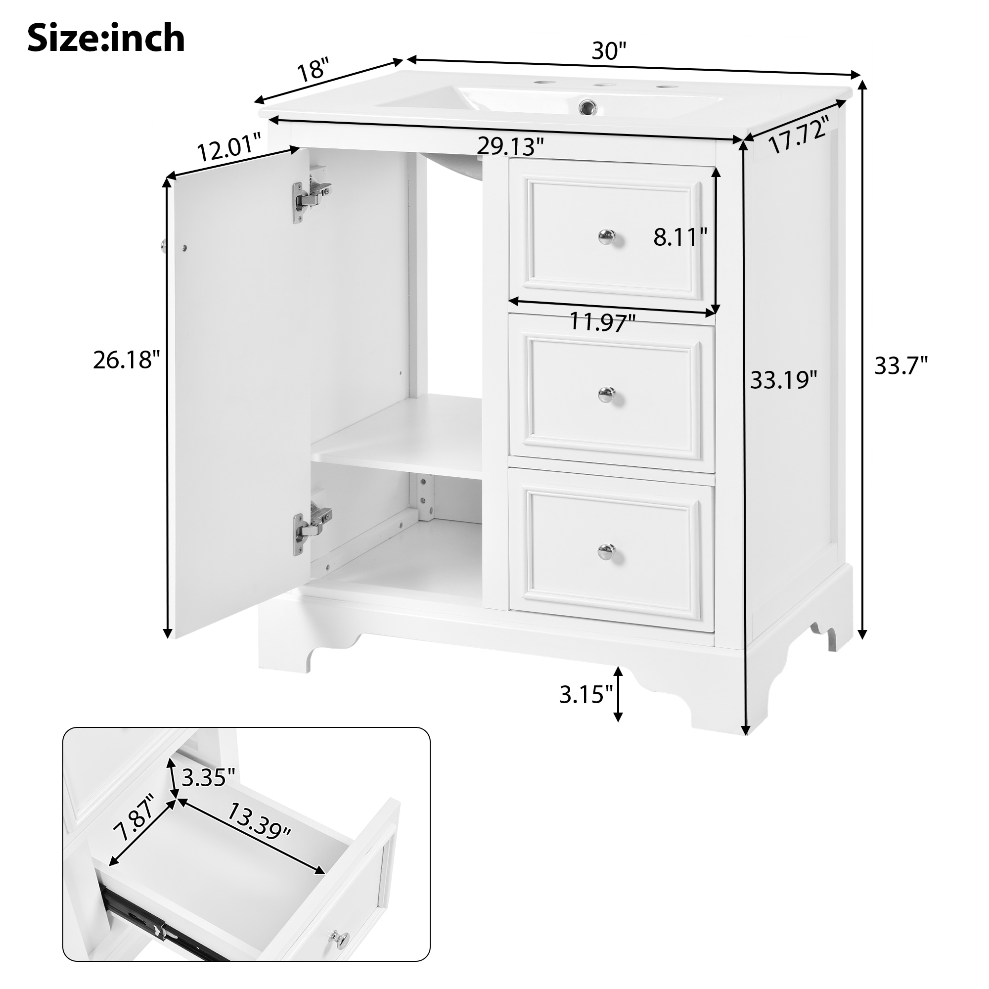 LOVMOR SF-W-N729P176237K Bath-Vanity-Combo - View #7
