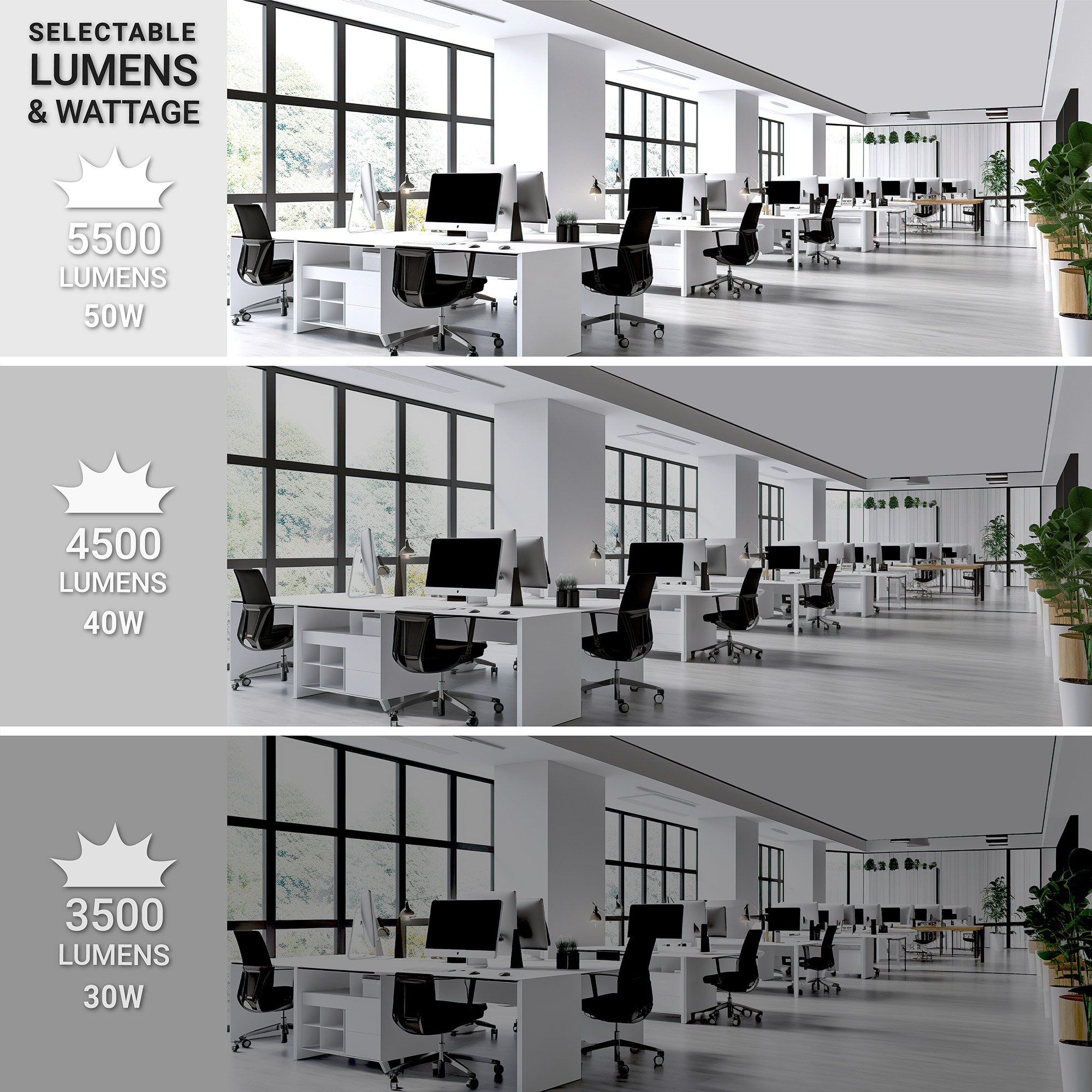 NUWATT BL-2X4-50W-35K-4P Led-Panel-Lights - View #4