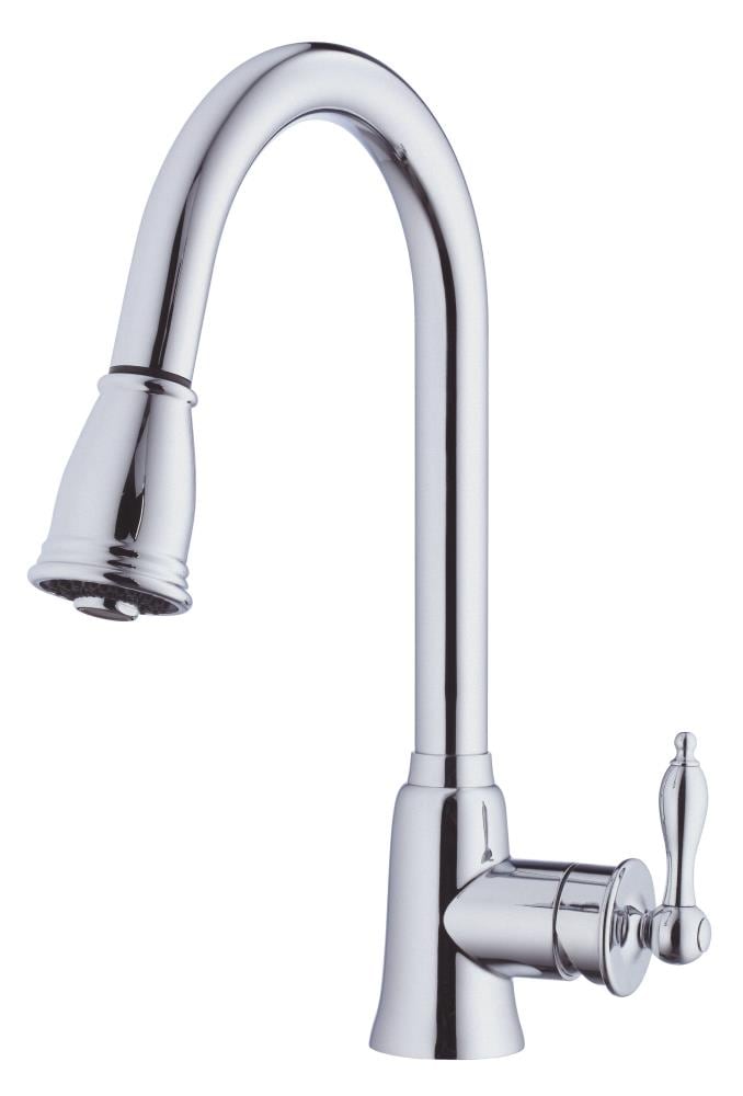 Danze Prince Chrome Single Handle Pull Down Kitchen Faucet With Sprayer   05374331 