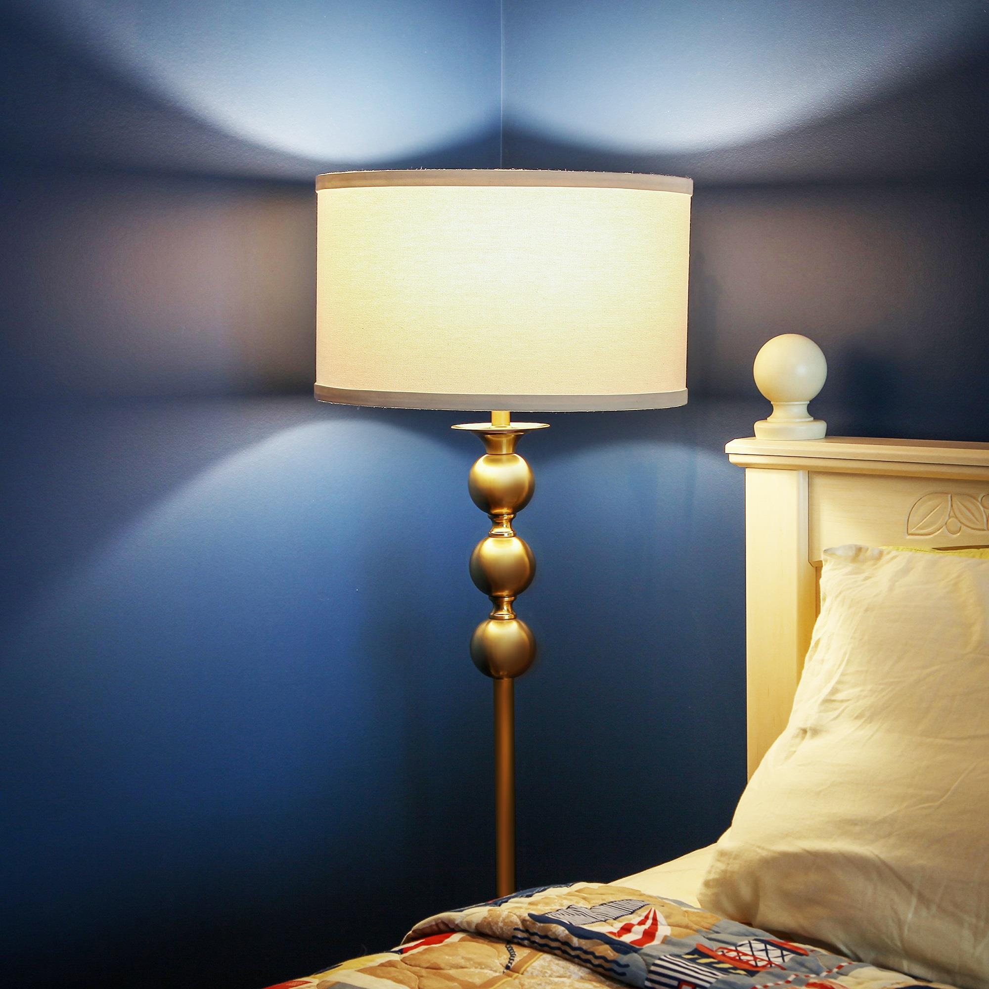 White Adjustable LED Floor Lamp for Kids with Touch Control