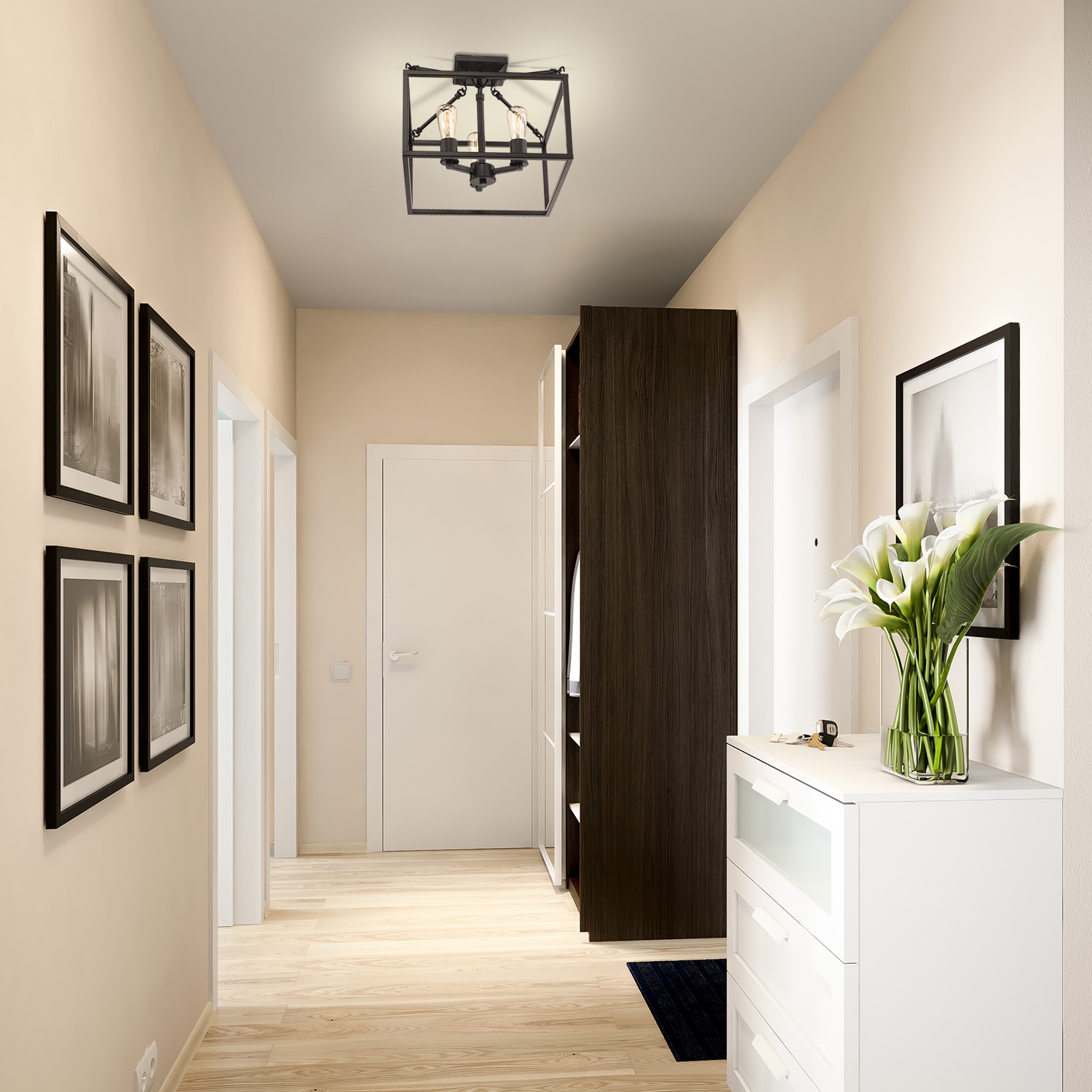 Golden Lighting 2072-SF BLK flushmounts - View #8