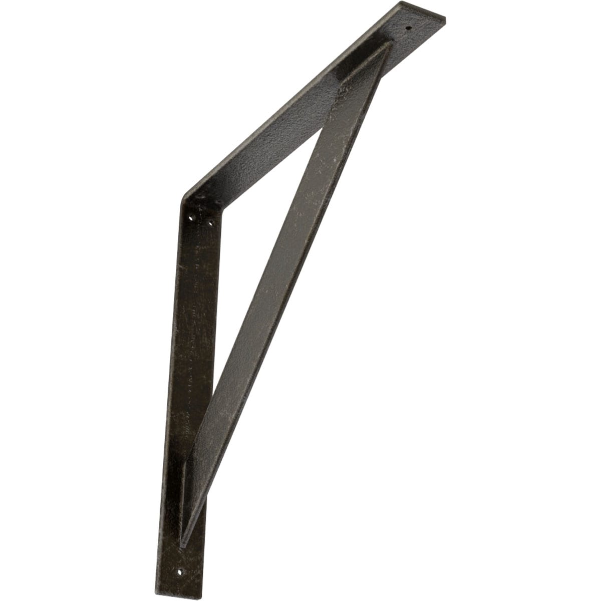 Ekena Millwork BKTM02X18X18TRAWS Traditional 18-in x 2-in x 18-in Gray Steel Mounting bracket