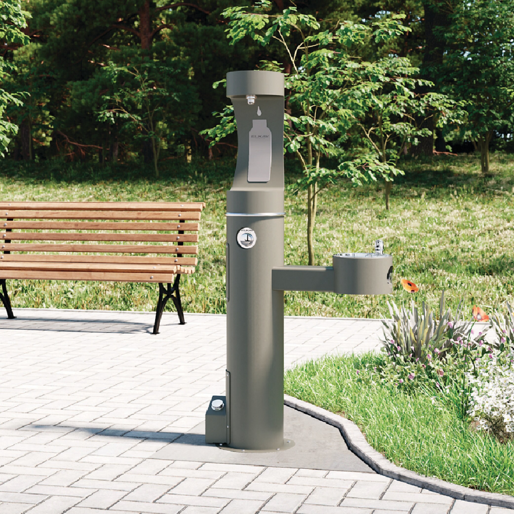 Elkay LK4420BF1UGRY Indoor-Drinking-Fountains - View #6