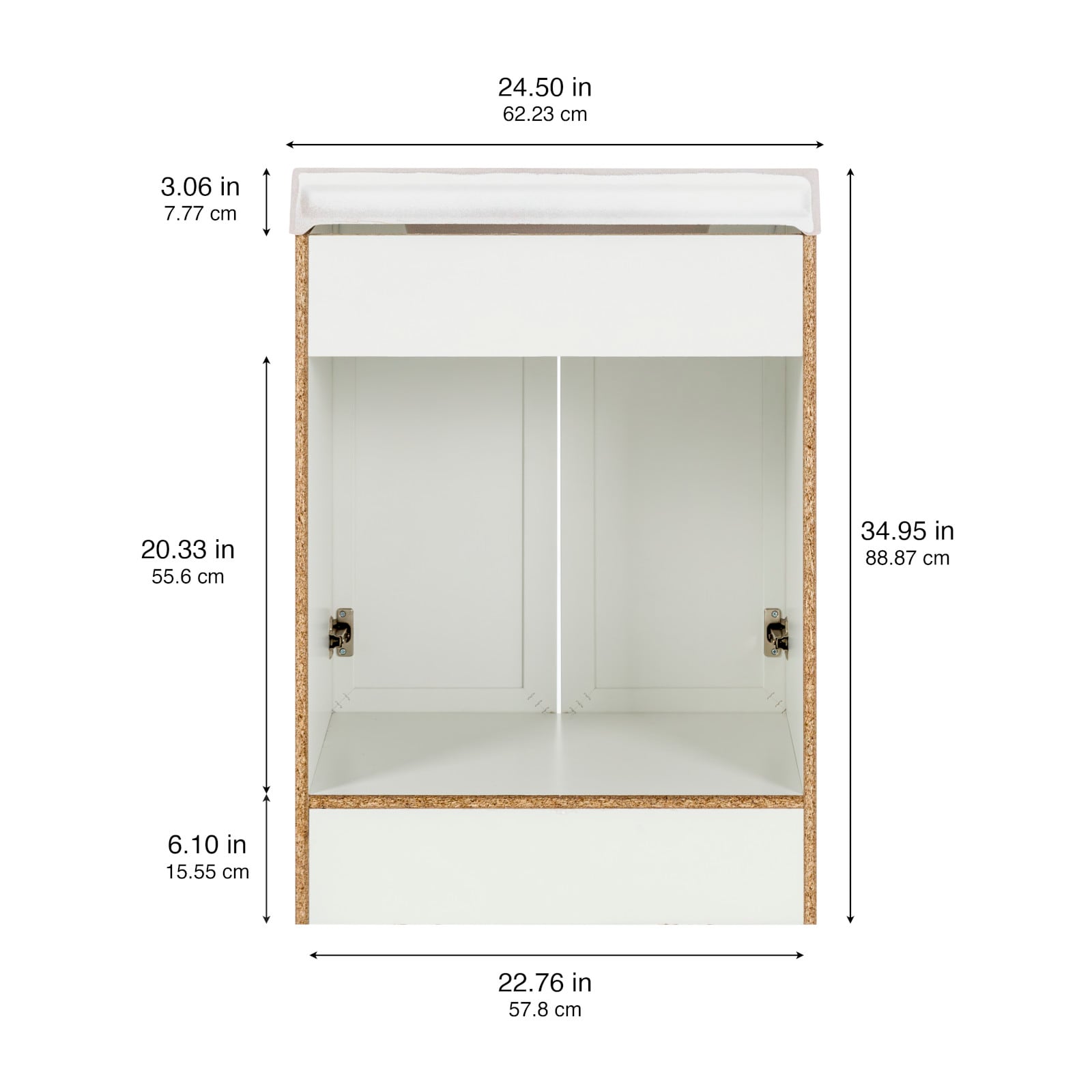 Project Source W063624P2-WH Bath-Vanity-Combo - View #13