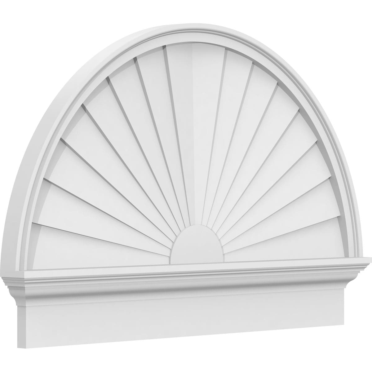 Ekena Millwork PEDPC038X260HRO01 41.5-Inches W x 25.75-Inches L PVC Pediment