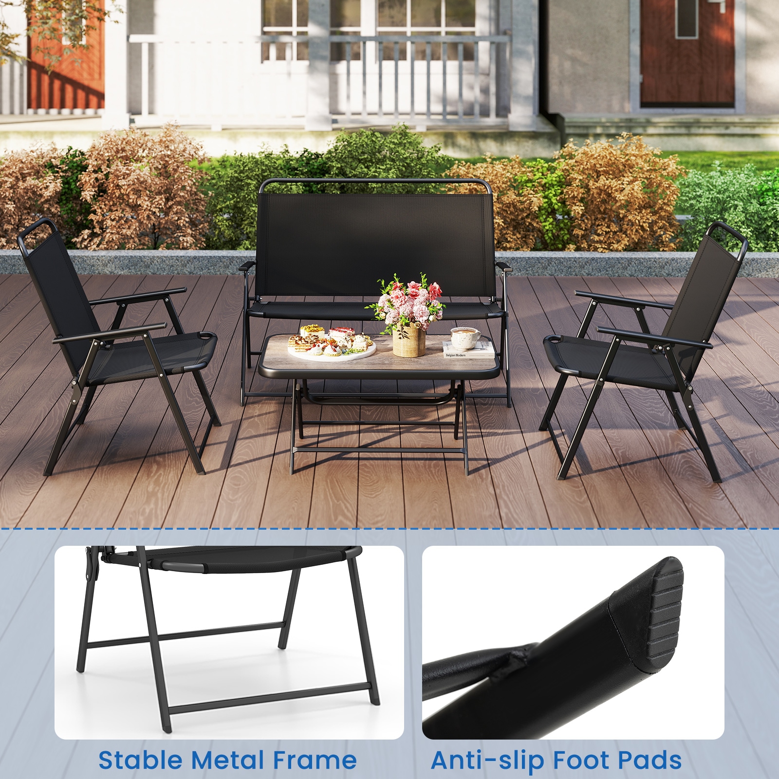 YERIVA P12149DKDH Patio-Conversation-Sets - View #3