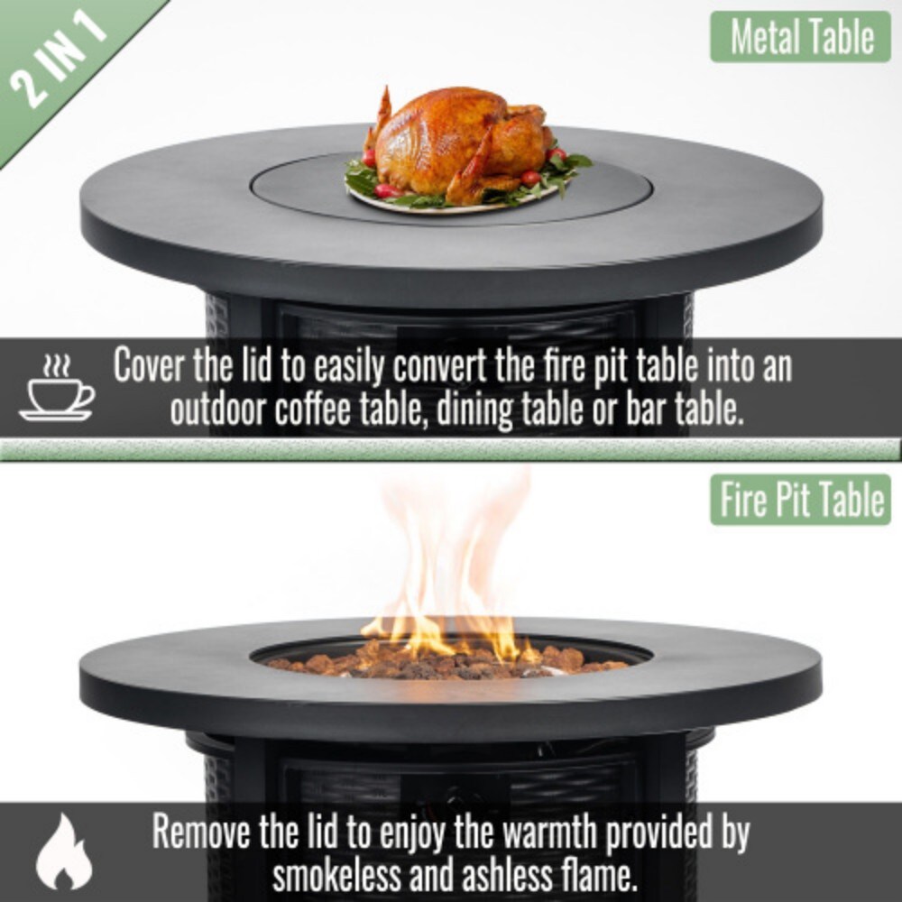 Poly furniture W853130169 Outdoor-Gas-Firepits - View #3