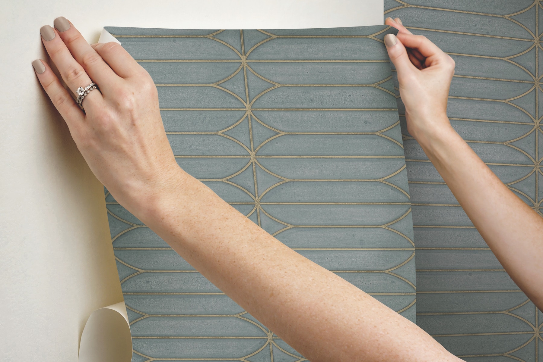 Charcoal Geometric Peel & Stick Vinyl Wallpaper