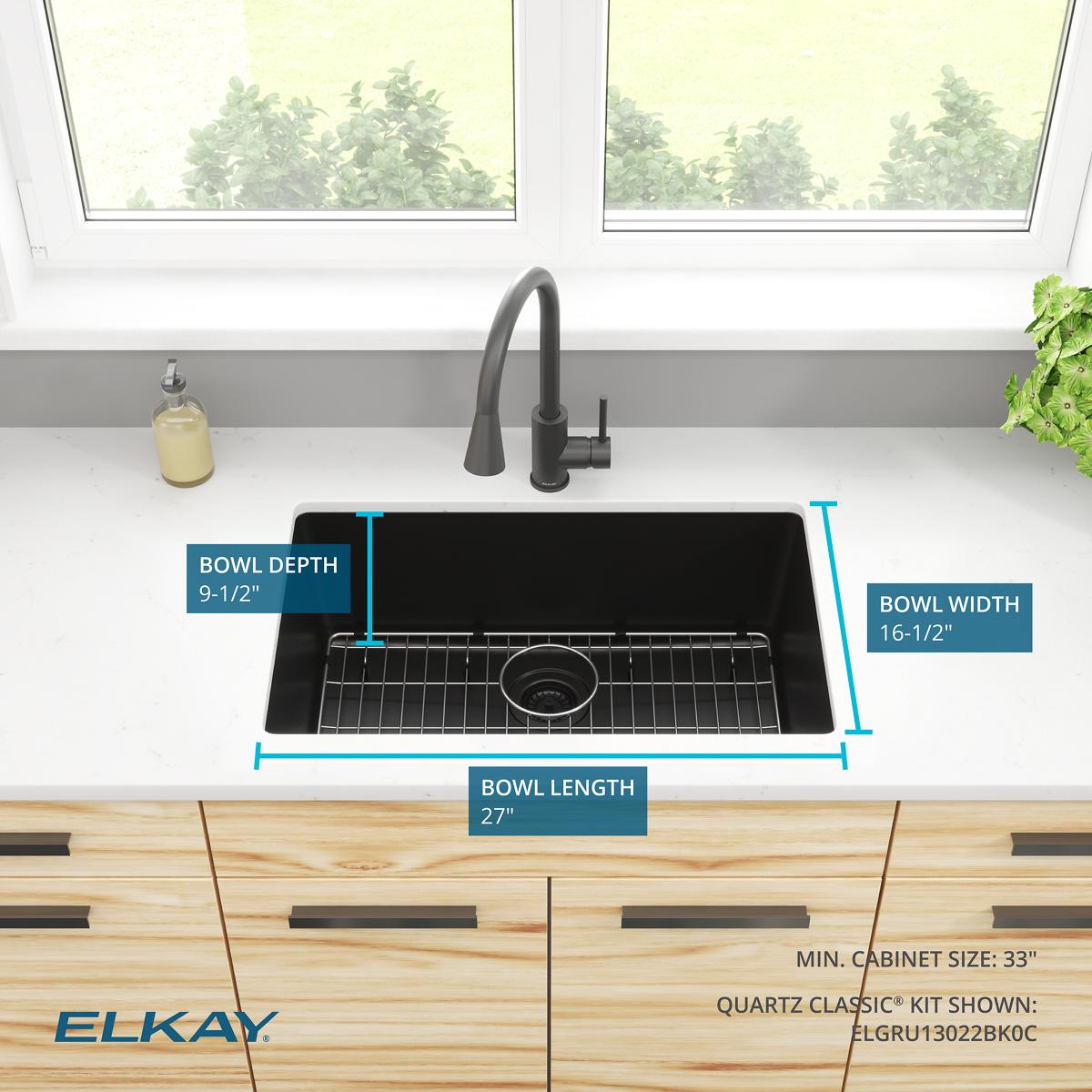 Elkay ELGRU13022BK0C Kitchen-Sinks - View #6