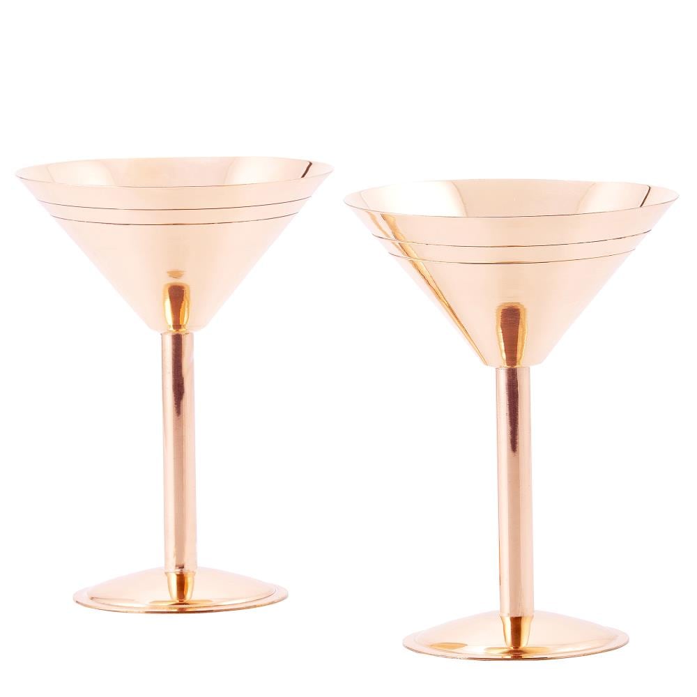 Old Dutch 9-fl oz Stainless Steel Martini Set of: 2 in the Drinkware  department at
