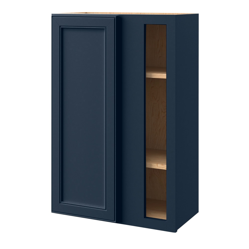 allen + roth 6245SH Southam 24-in W x 36.125-in H x 12-in D Navy Blind Blind wall Fully assembled Cabinet (Recessed Panel Square)