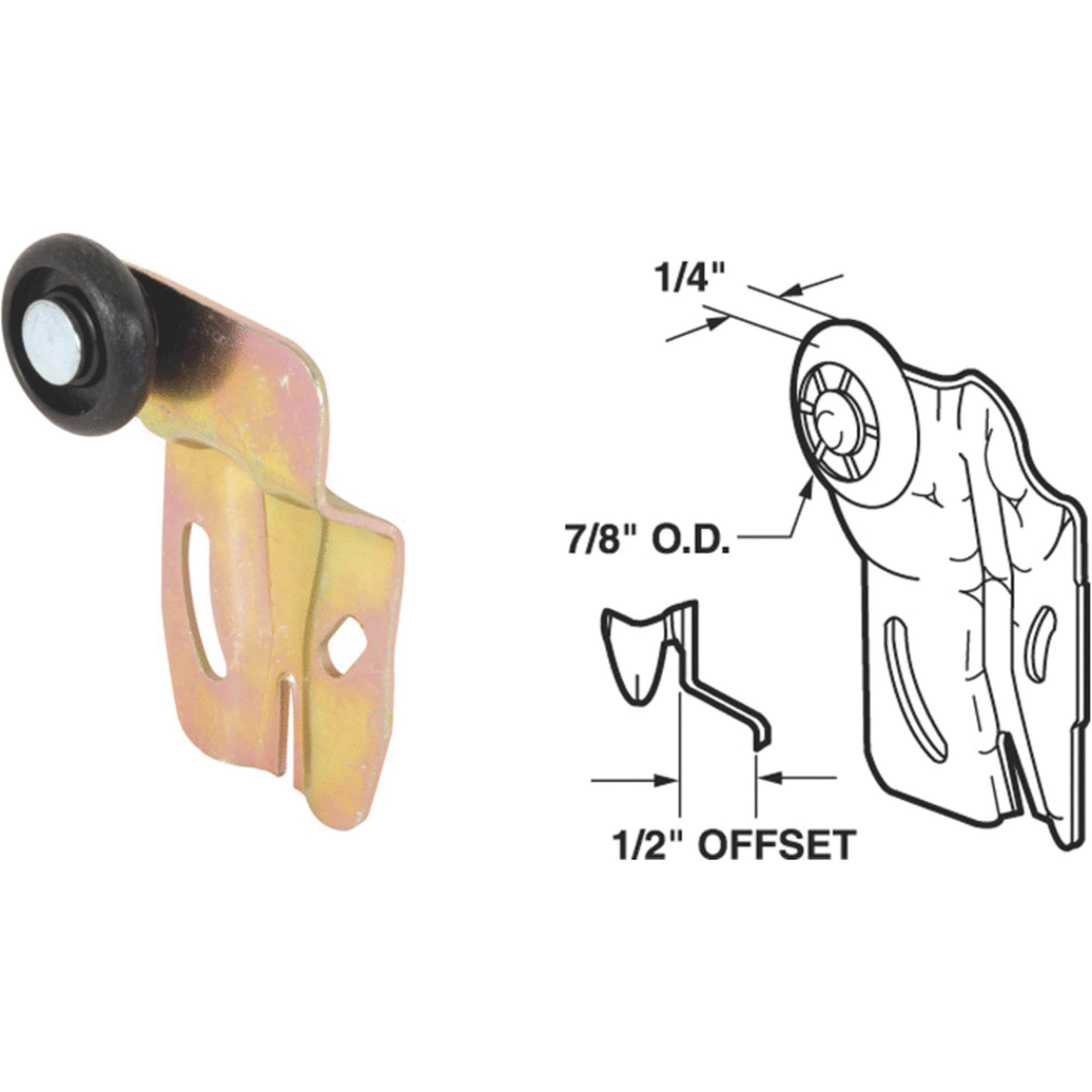 Slide-A-Shelf Prime-Line Steel Roller Assembly 1 pk