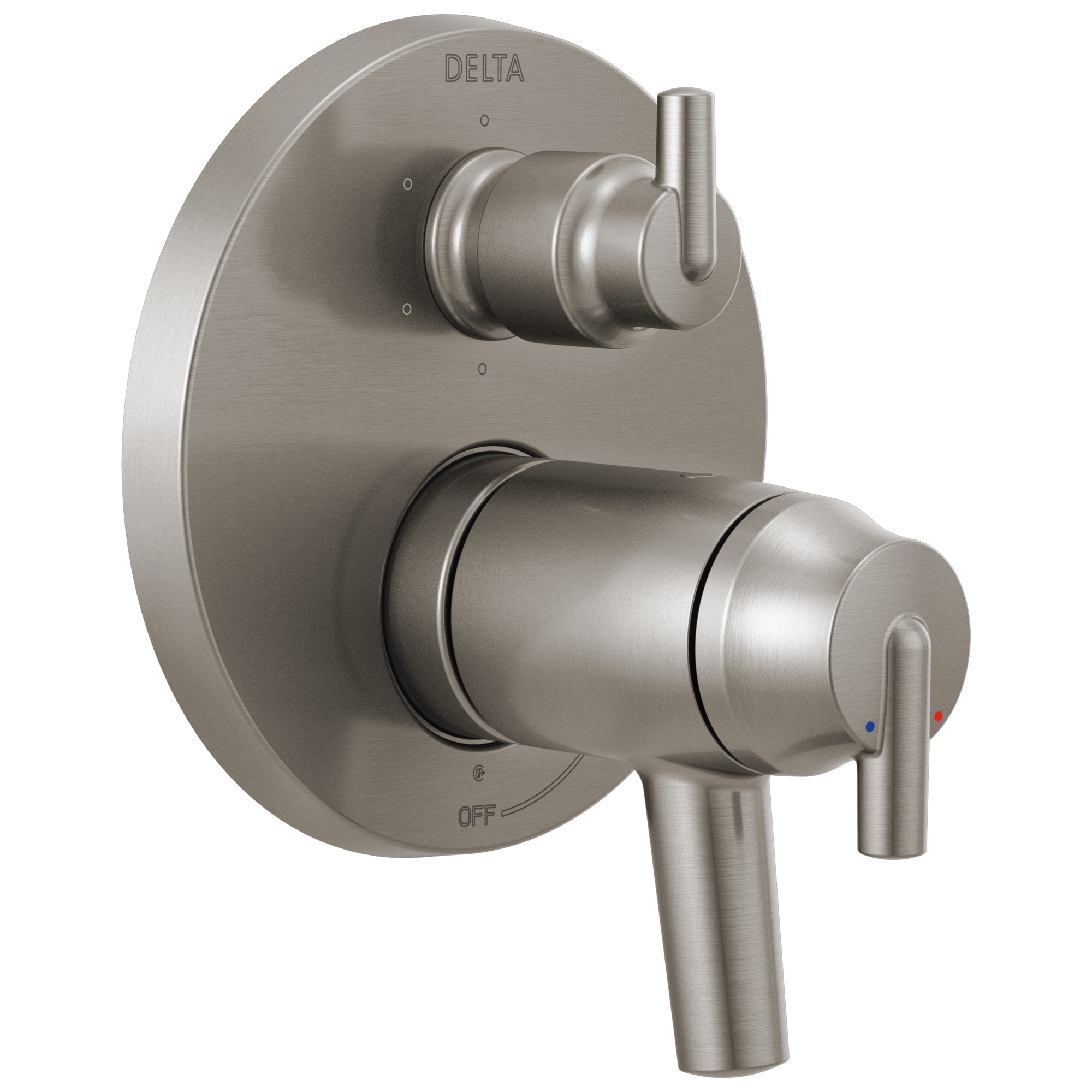Delta T27T959-SS Trinsic Stainless Steel 4.938-Inches Universal Bathtub/Shower Shower mixer 0.5-Inches -ID