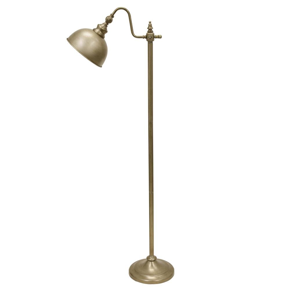 Decor Therapy Chloe 56-in Antique Silver Glaze Pharmacy Floor Lamp