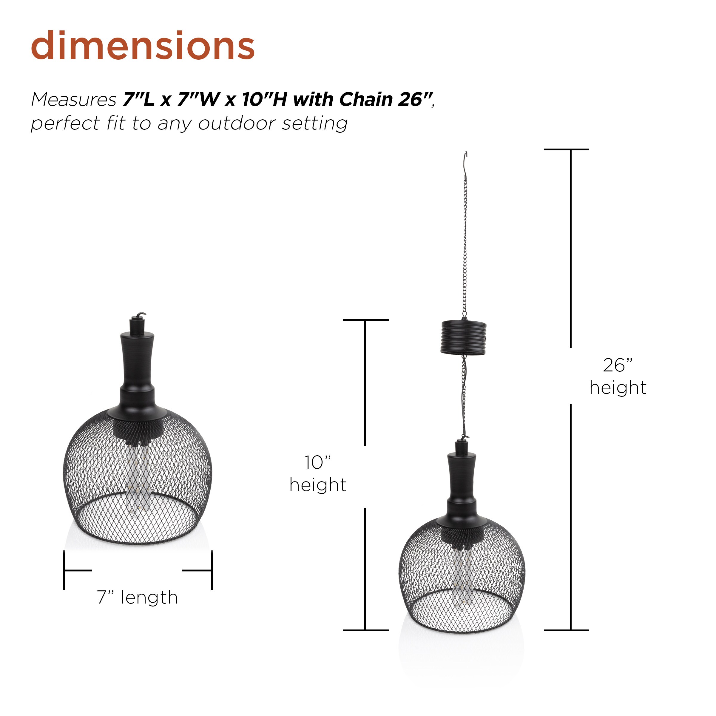 Alpine Corporation QTT389SLR-TM Outdoor-Decorative-Lanterns - View #3
