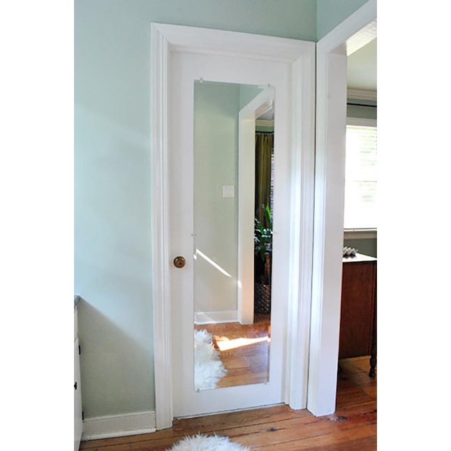 Polished Frameless Wall Mirror, How To Mount Beveled Mirror