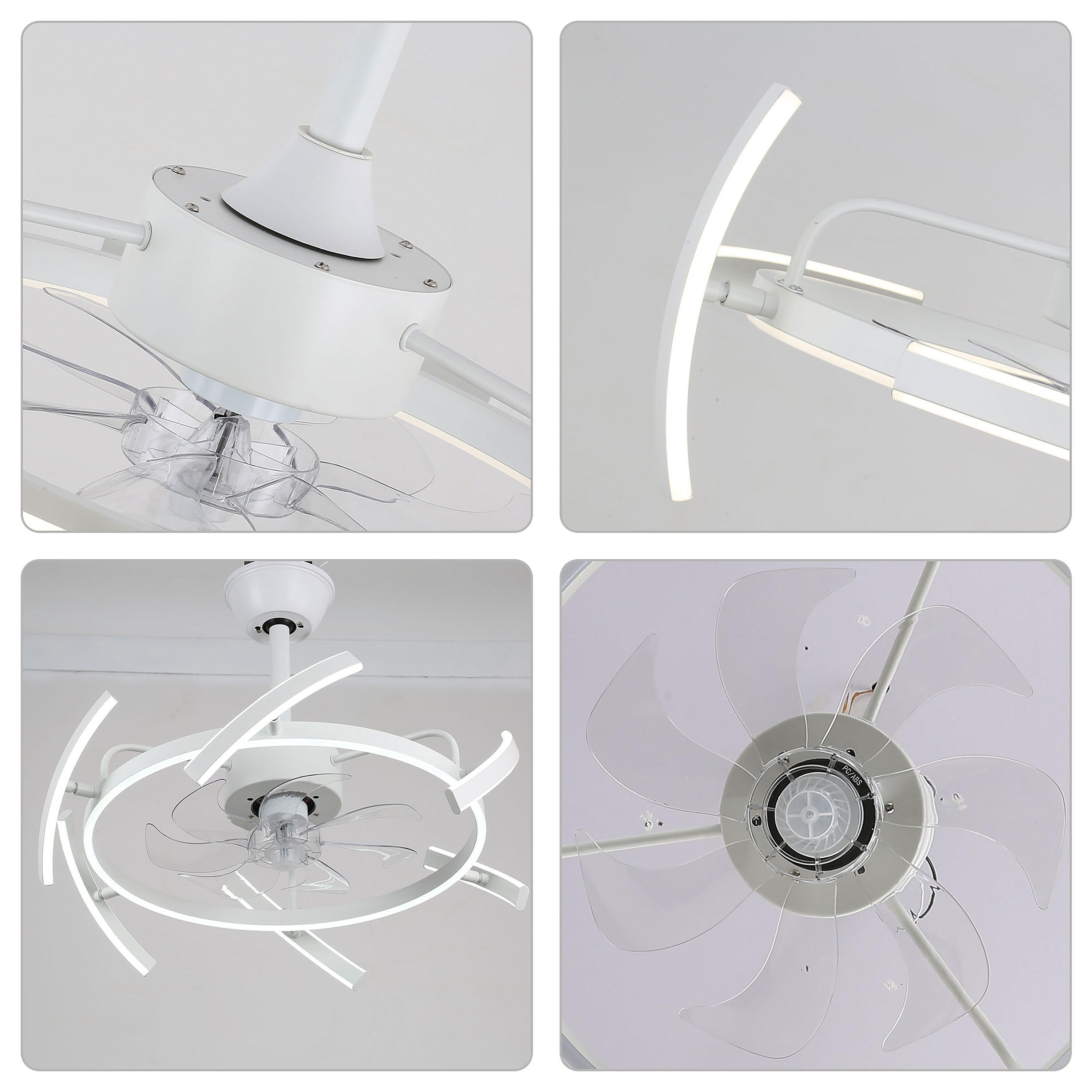 Oaks Decor DC2405-W Ceiling-Fans - View #5