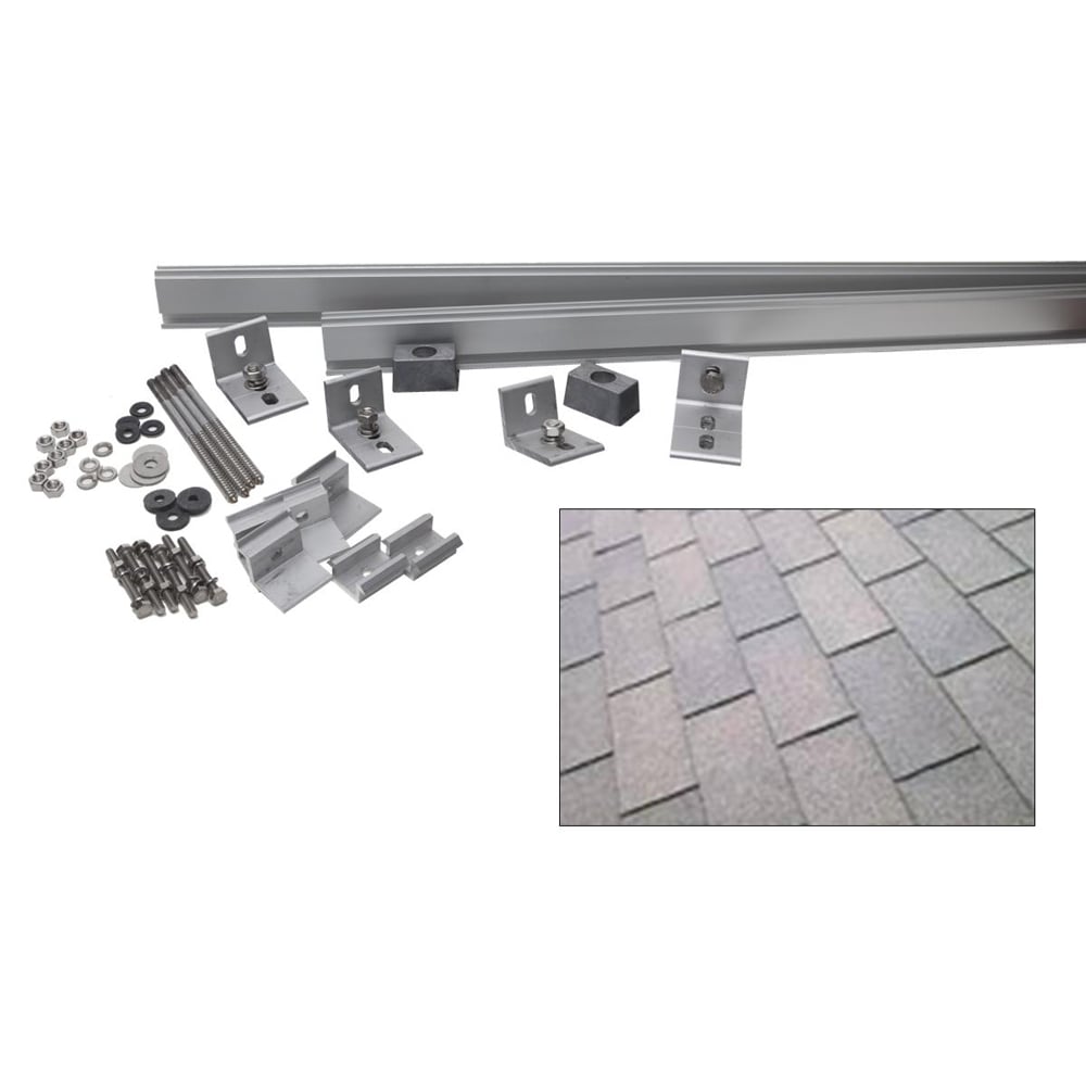 Grape Solar GS-1000-R-ASD 4-Piece Roof Solar Panel Mounting Kit