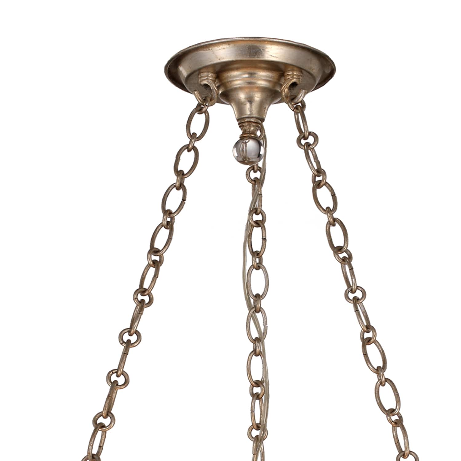 Elegant Distressed Twilight 3-Light Crystal Pendant