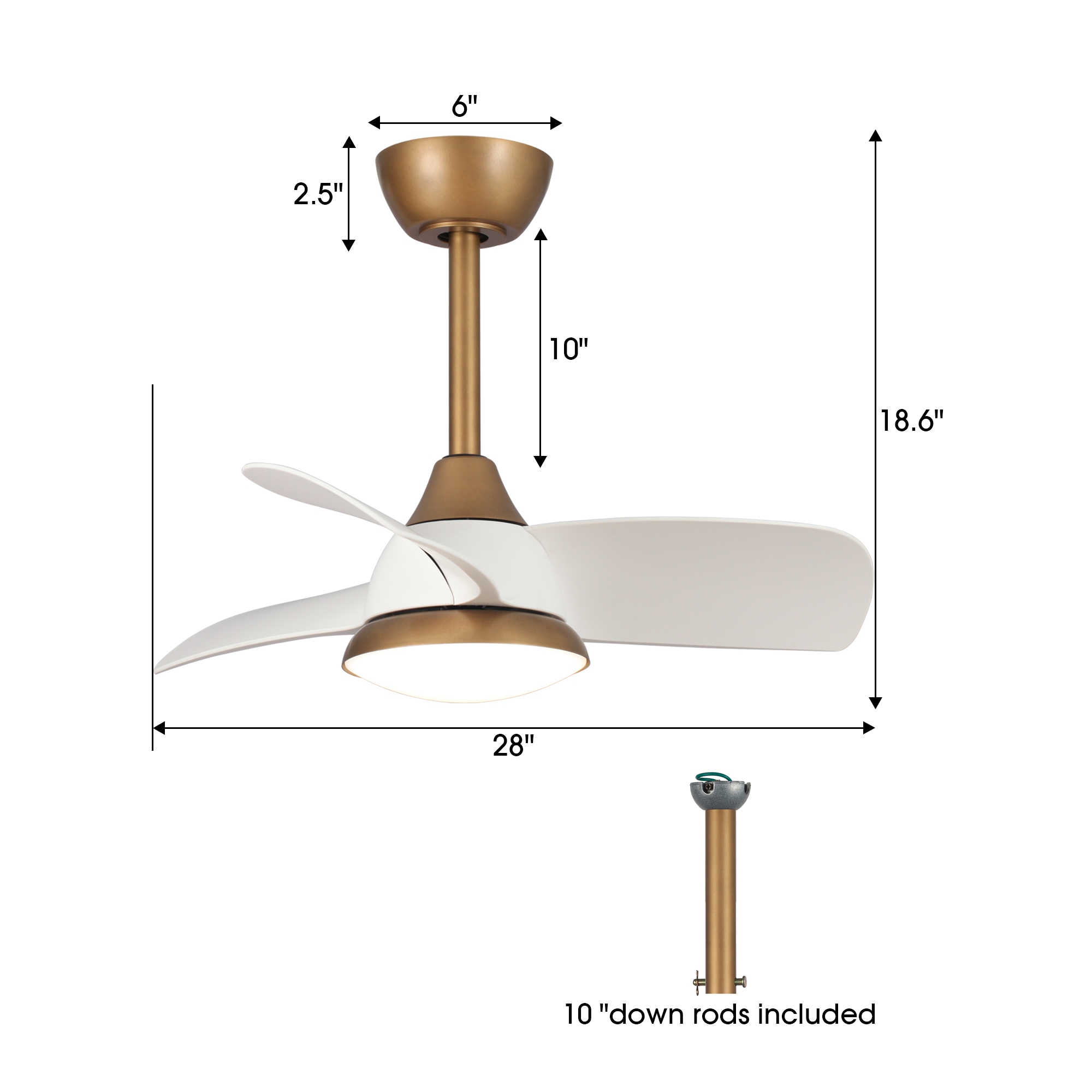 Parrot Uncle F6335WH110V Ceiling-Fans - View #9