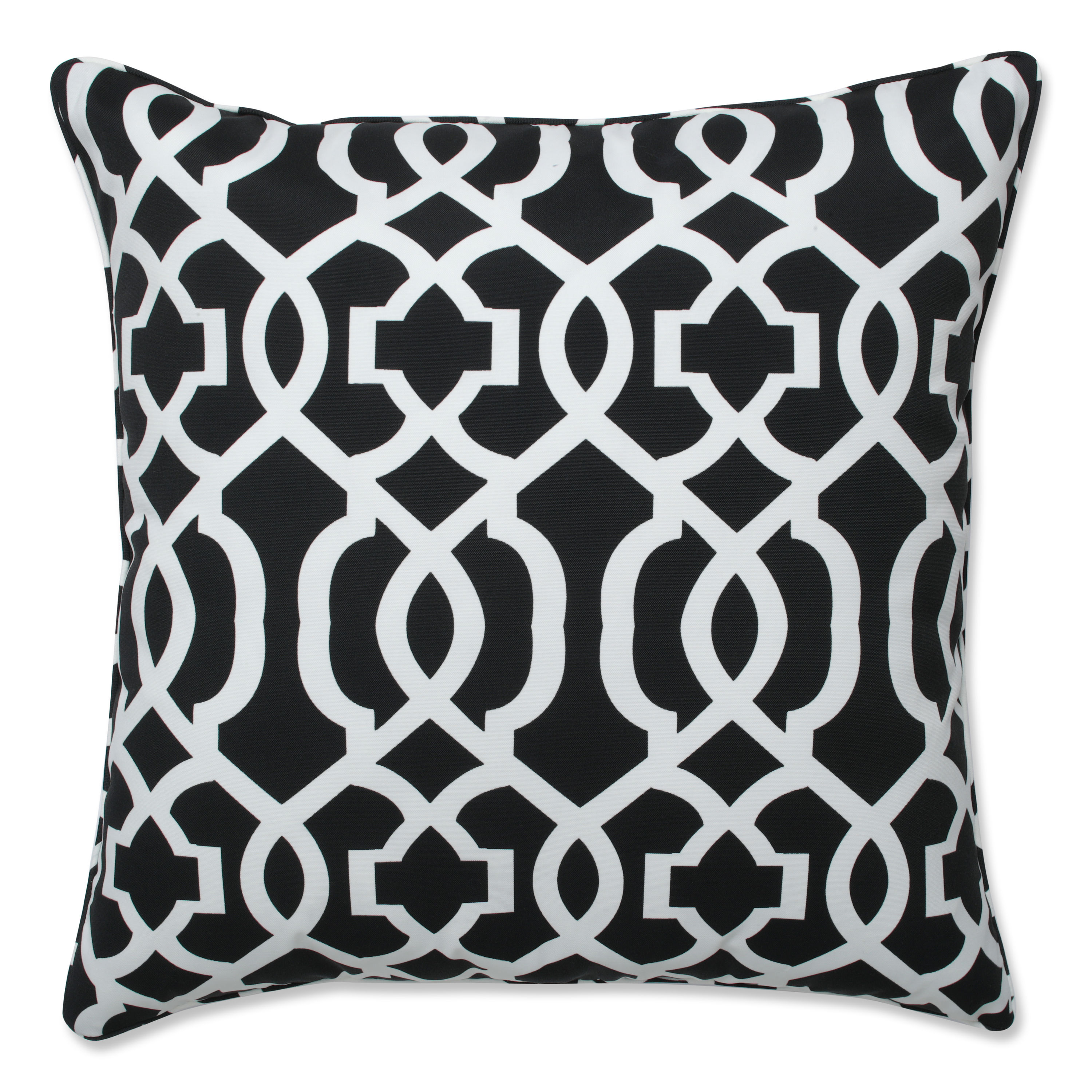 Pillow Perfect - Talia Noir 16.5-Inch Throw Pillow