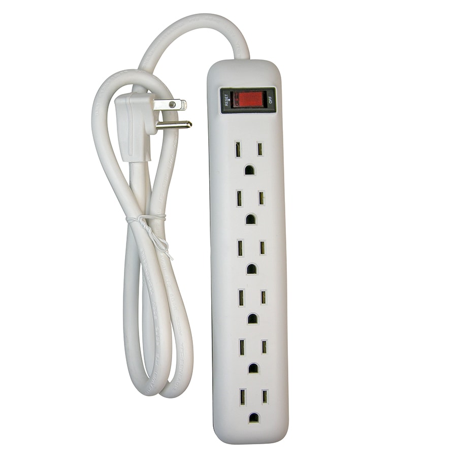Smart Electrician® 10-Outlet Power Strip with 5' Cord
