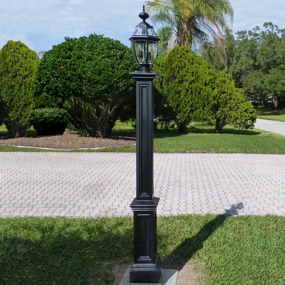 Mayne Signature Lamp Post- Black W/mount in the Landscape Lighting ...