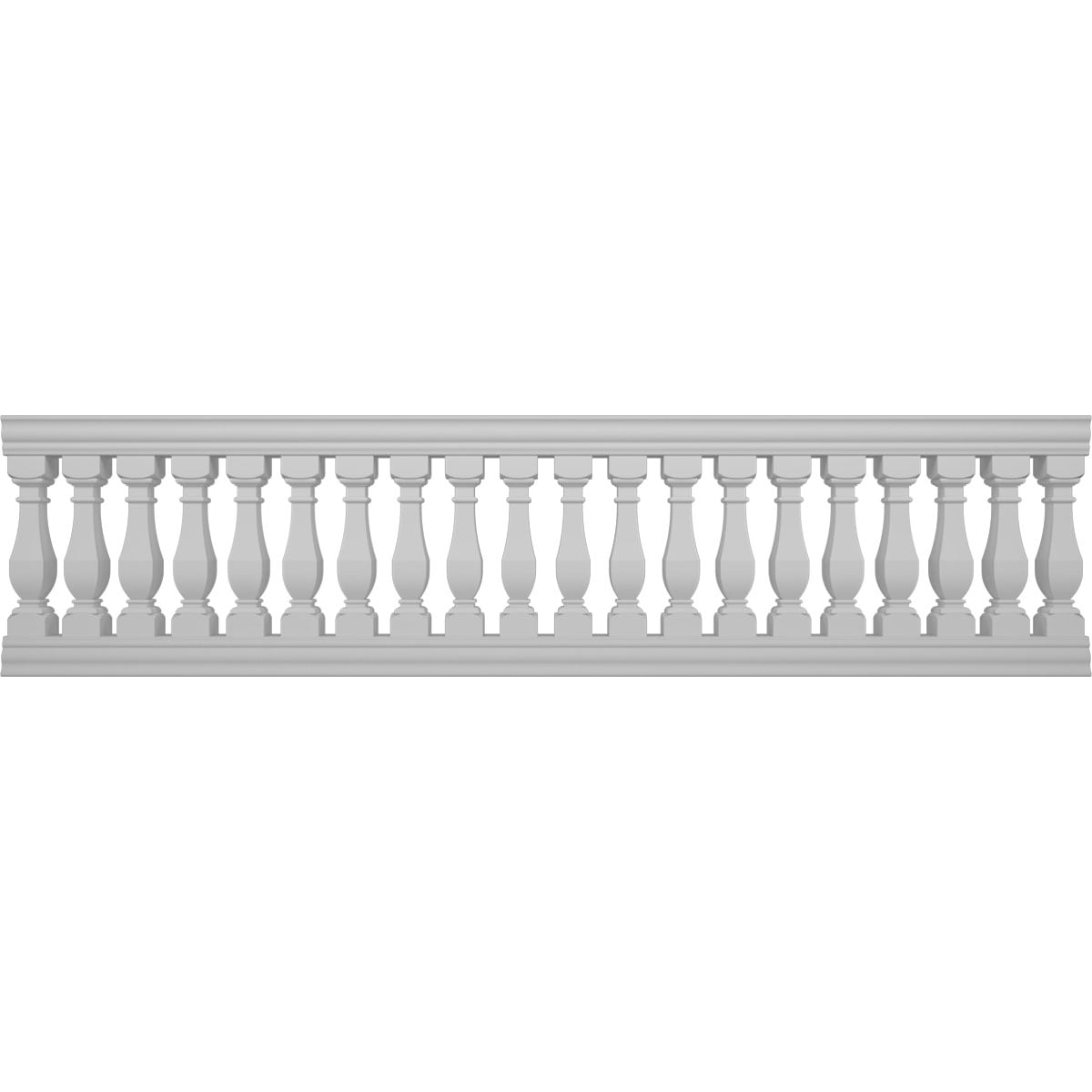 Ekena Millwork BALK38X144ACG FiberThane 12-Feet x 38-Inches Arcadian Fiberglass Deck Rail Kit