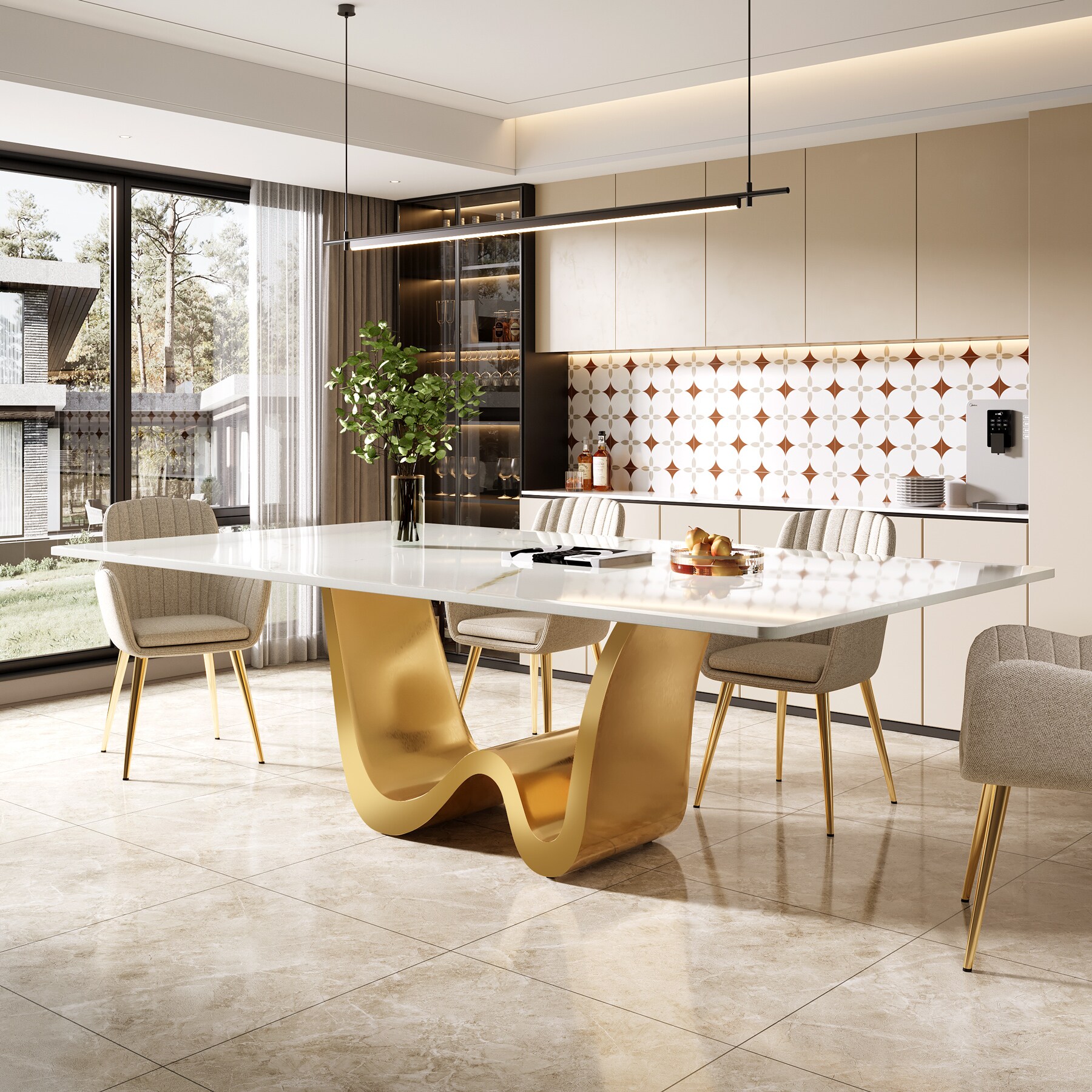 Tribesigns LWFD-HL055 Dining-Tables - View #9