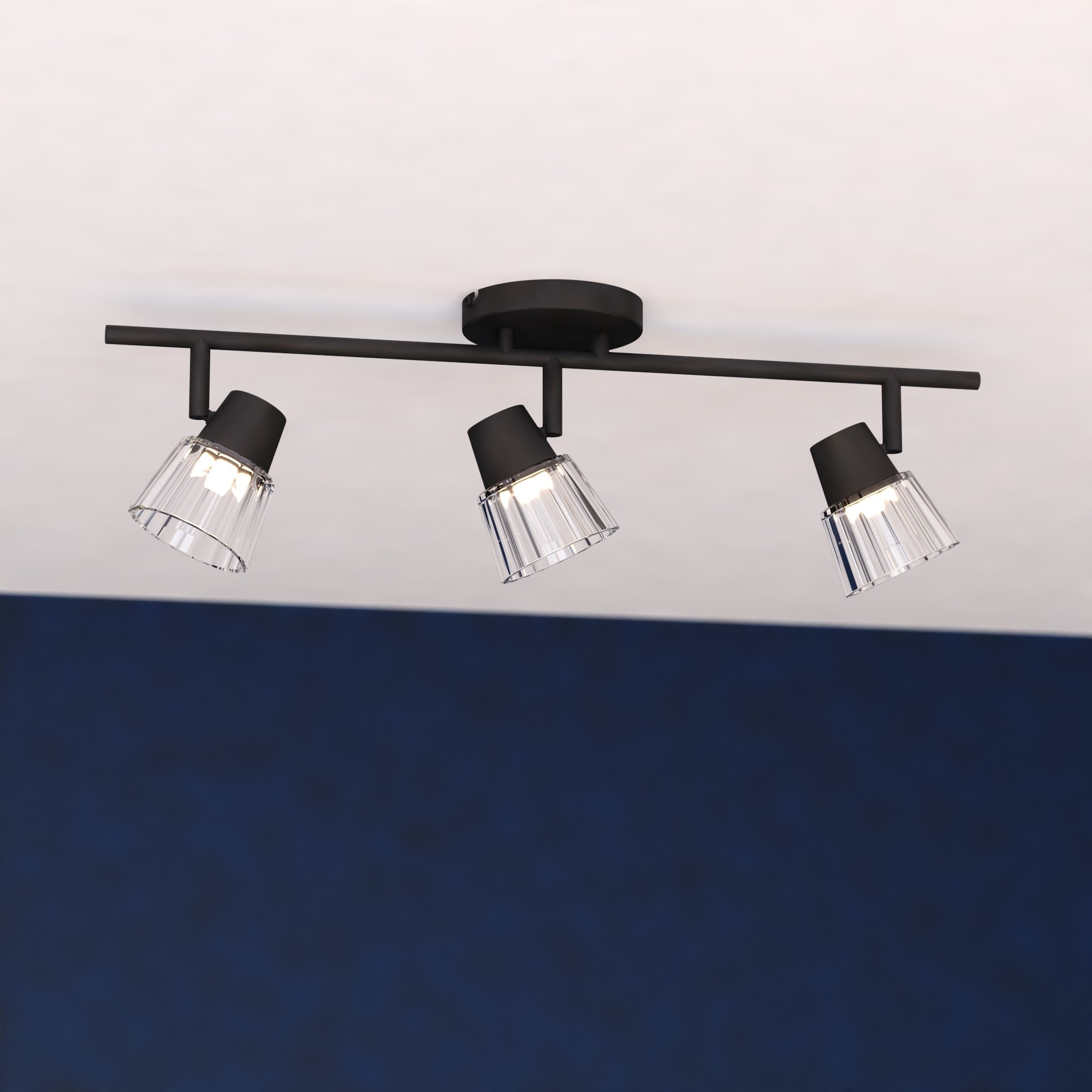 Cascadia C0320 Dalton 23-in 3 -Light Matte Black dimmable Integrated Transitional Track Bar