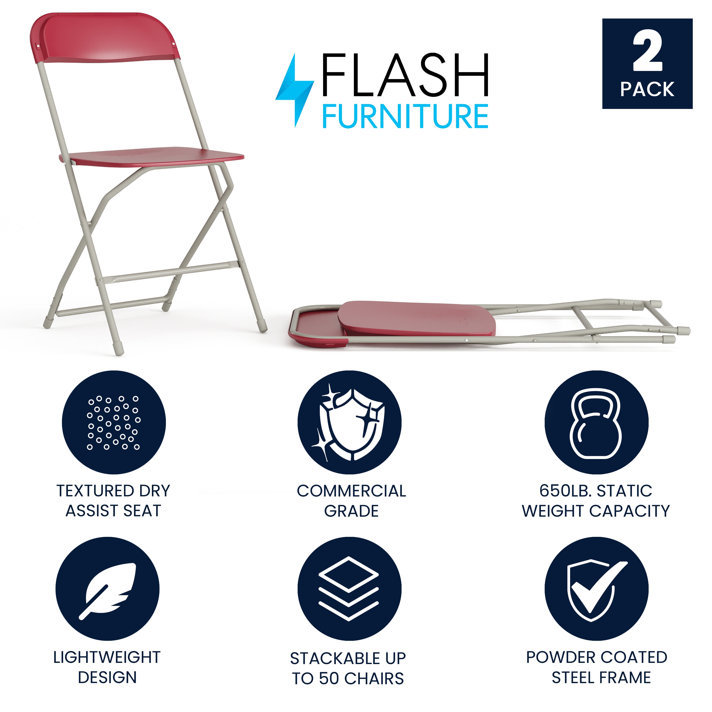 Flash Furniture 889142652236 Folding-Chairs - View #2