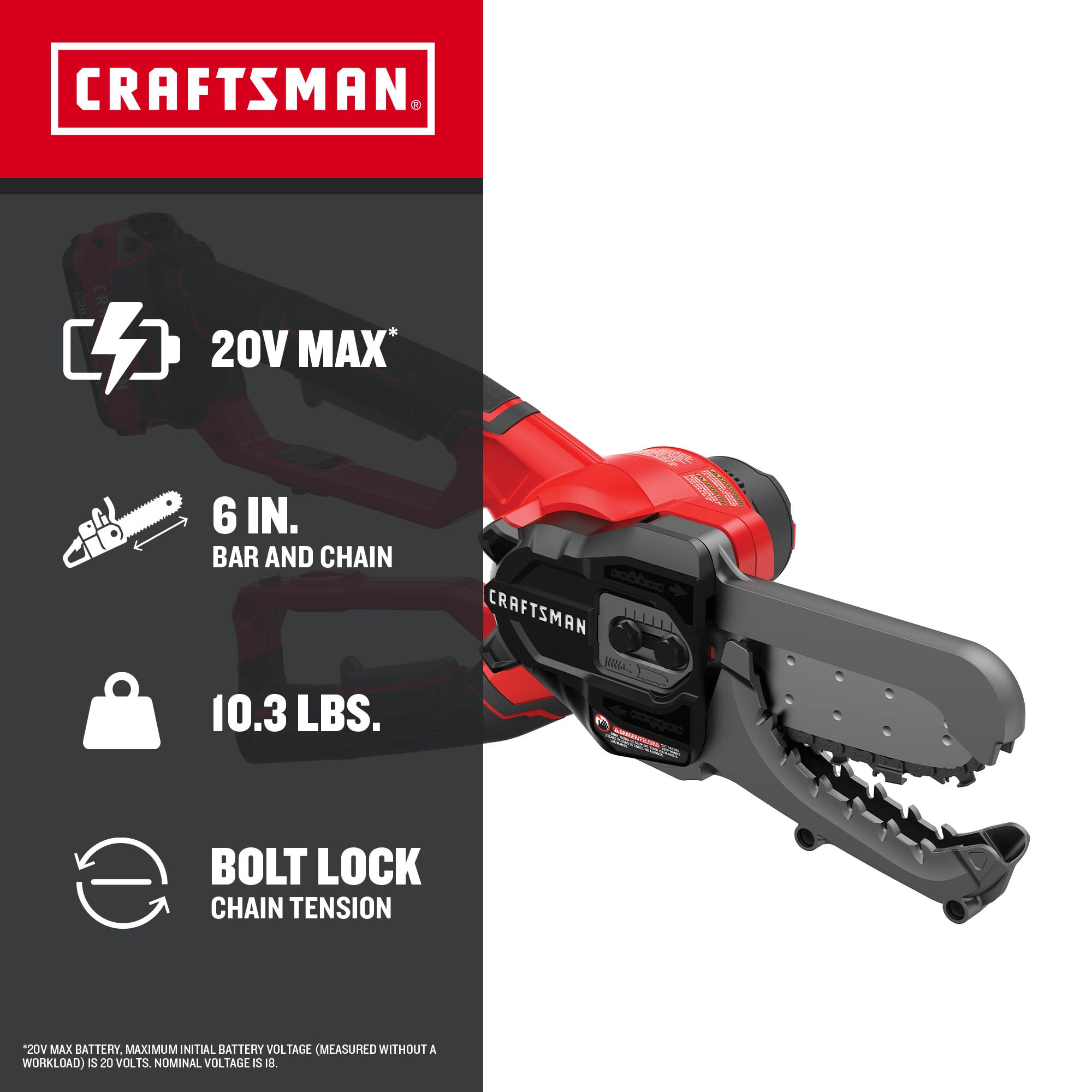 CRAFTSMAN CMCCSL621D1 Cordless-Chainsaw - View #2
