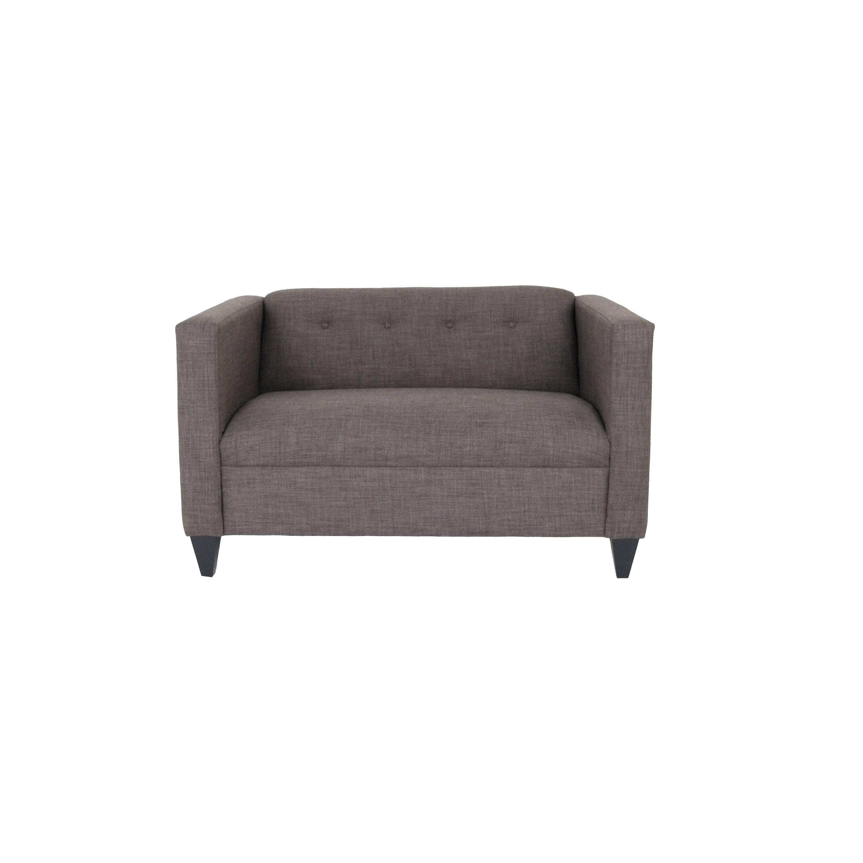 Coast to Coast Broadway Loveseat Sofa for Living Room Modern Decor Love Seat Mini Small Couches for Small Spaces and Bedroom with Solid Wood Frame