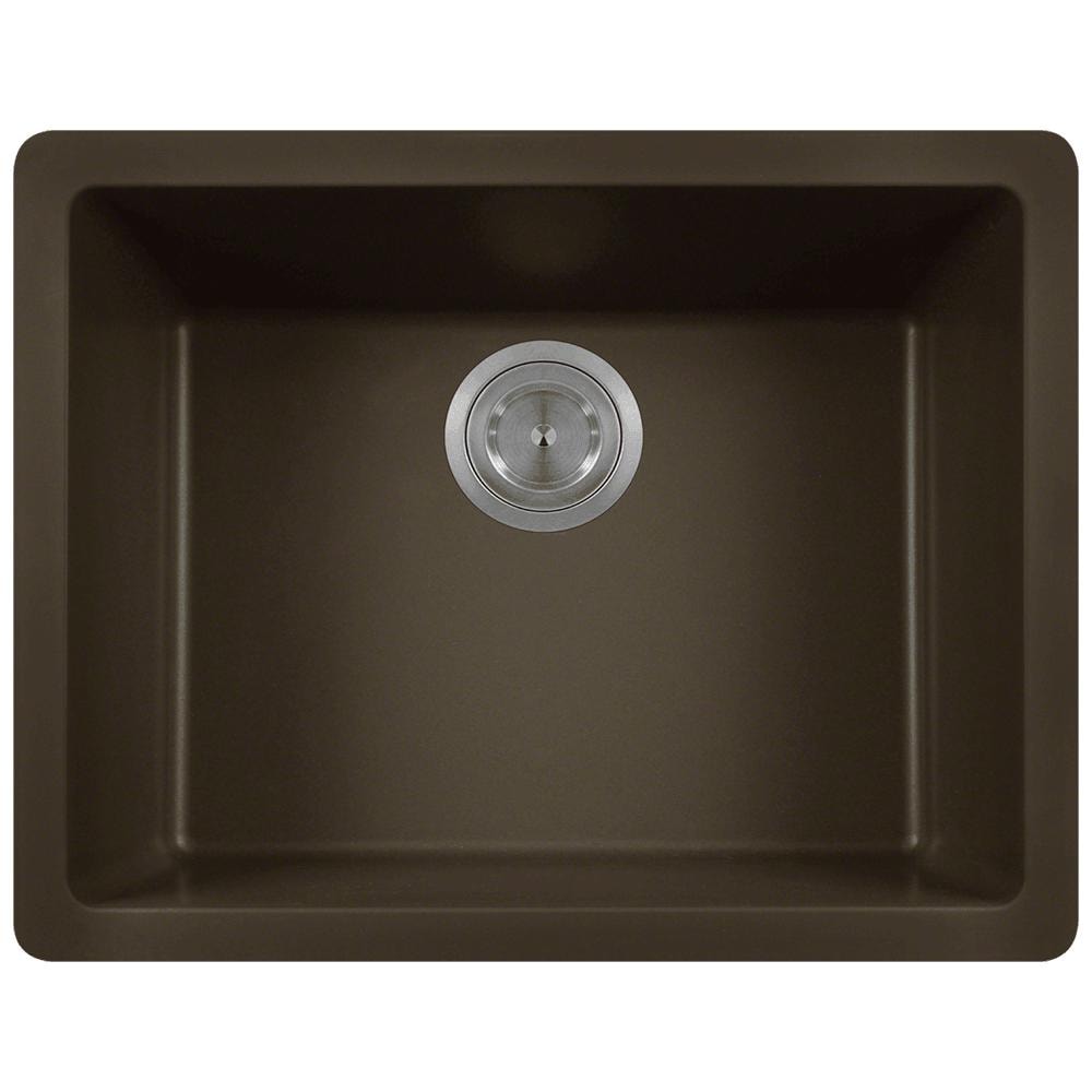 MR Direct Dual Mount 21 63 In X 16 88 In Mocha Composite Single Bowl   10839648 