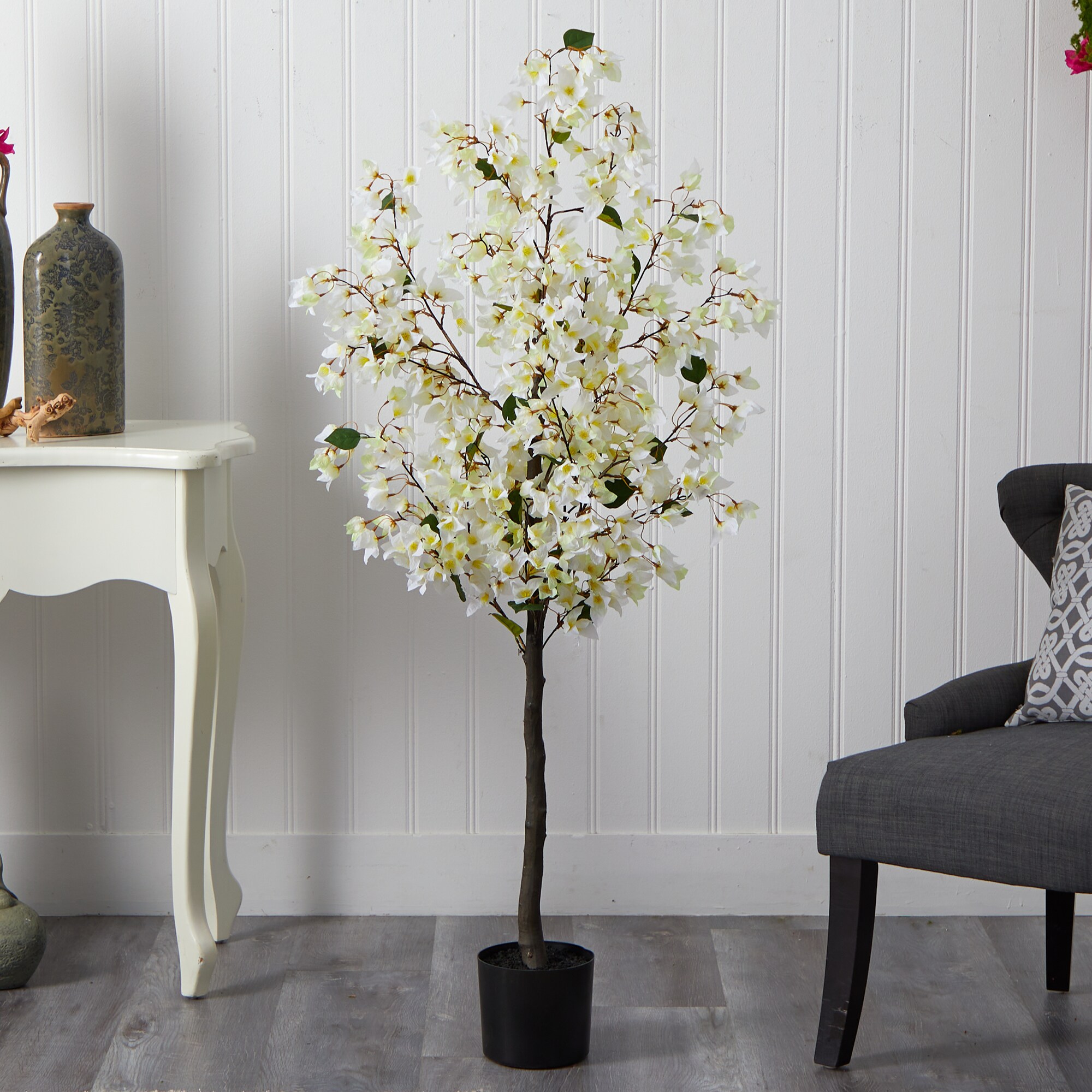 Nearly Natural T2399-WH Artificial-Plants-Trees - View #2
