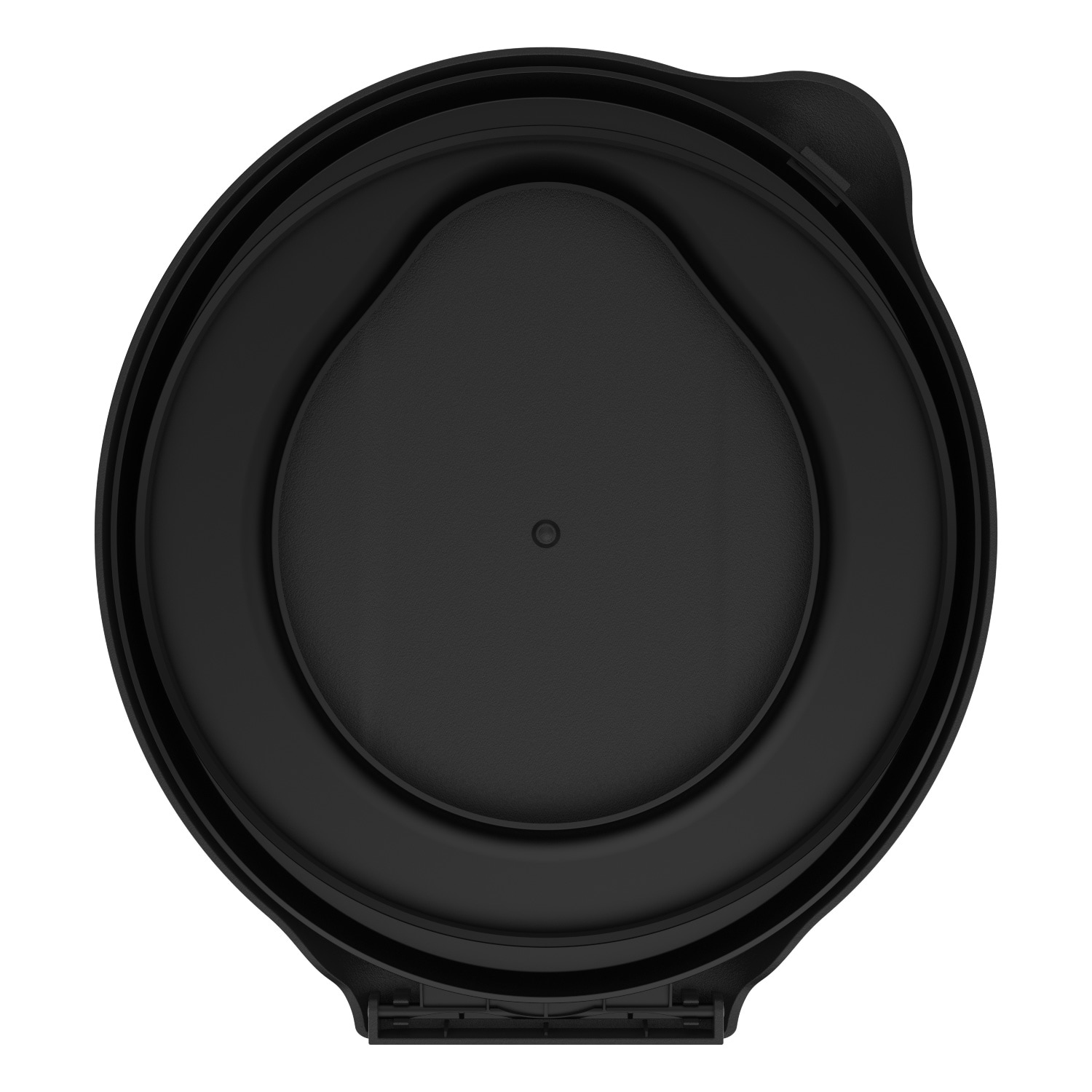 Dunny Seat Plastic Black Round Toilet Seat in the Toilet Seats department at