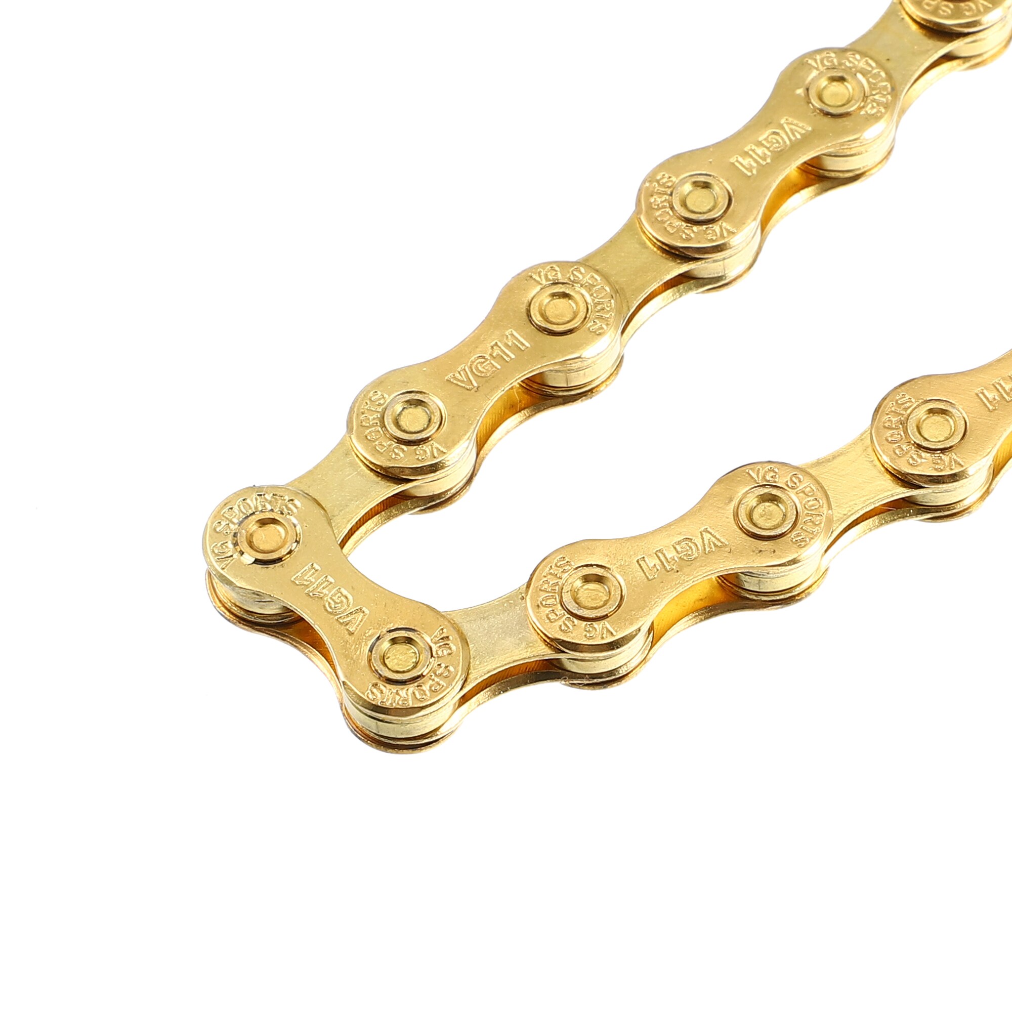 アクセサリー POTER BICYCLE CHAIN LONG GOLD Unique Bargains 11 Speed 116 Links Speed Chain Replacement for
