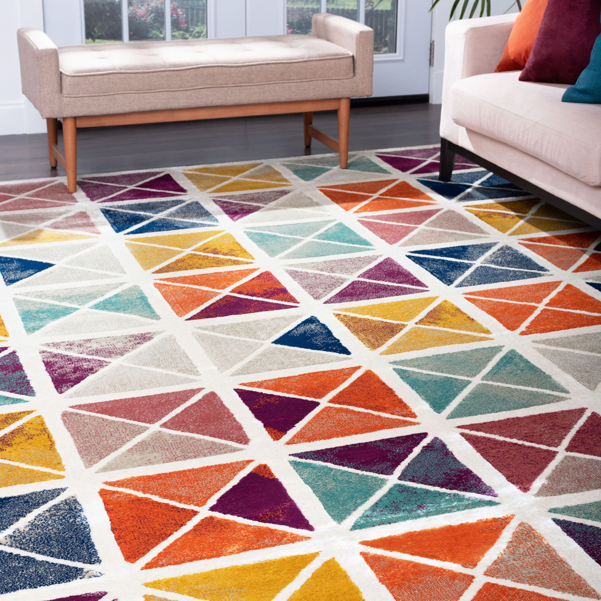 Tayse GEN1101 8X10 Generation 8 x 10 (ft) Loomed Polypropylene Multi-Color Rectangular Indoor Area rug